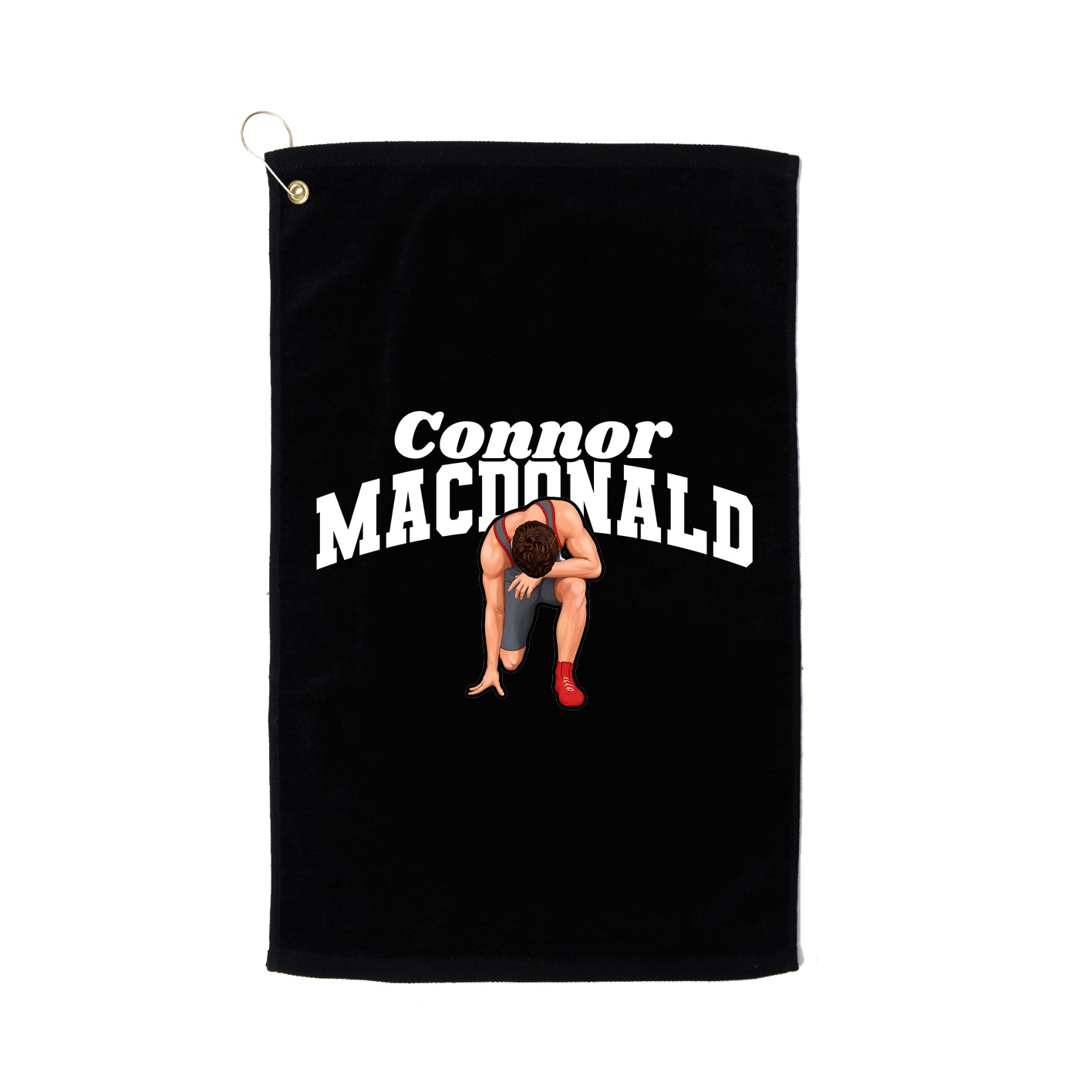 Golf Towel — Signature Arch in Black