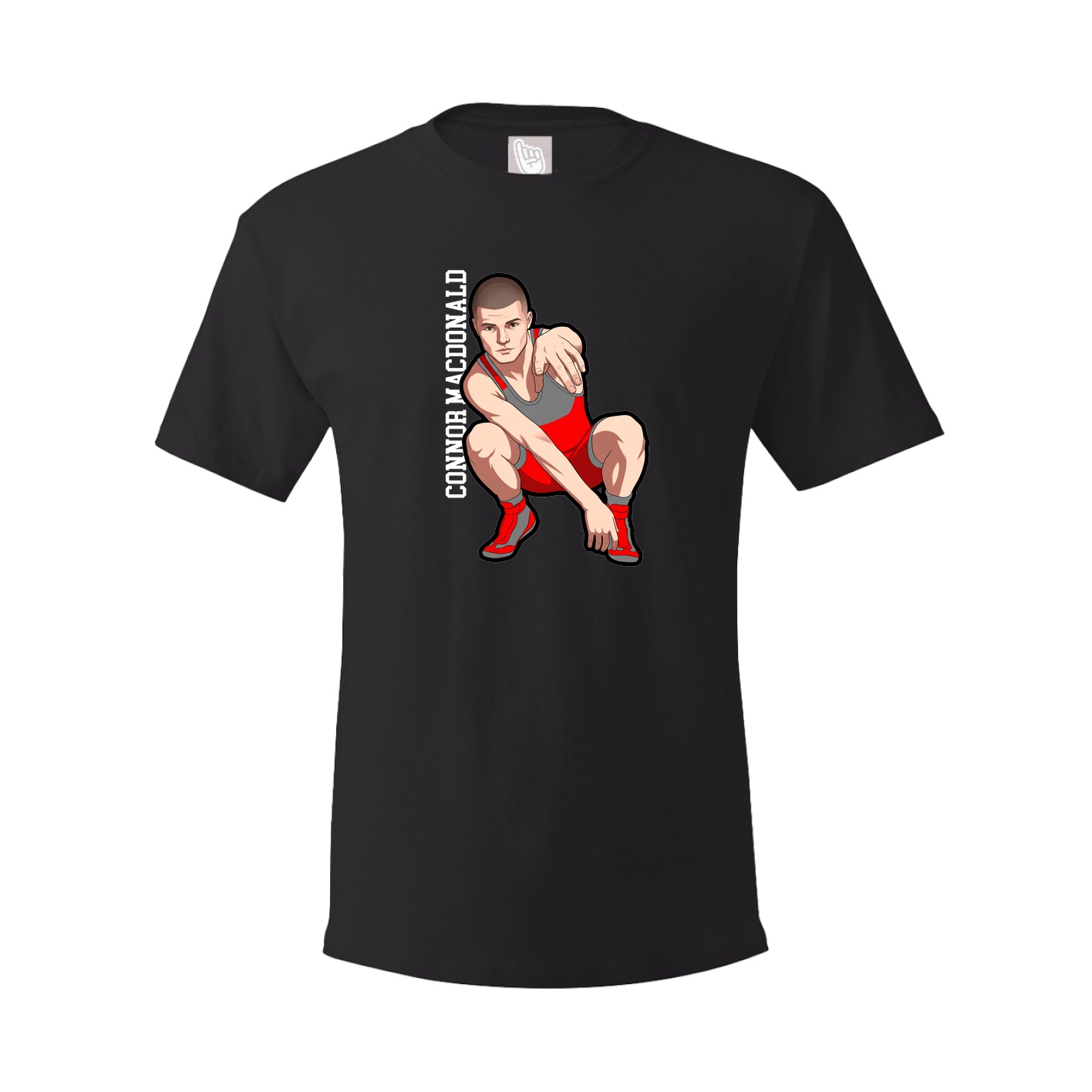 Tee — Name Vertical in Black
