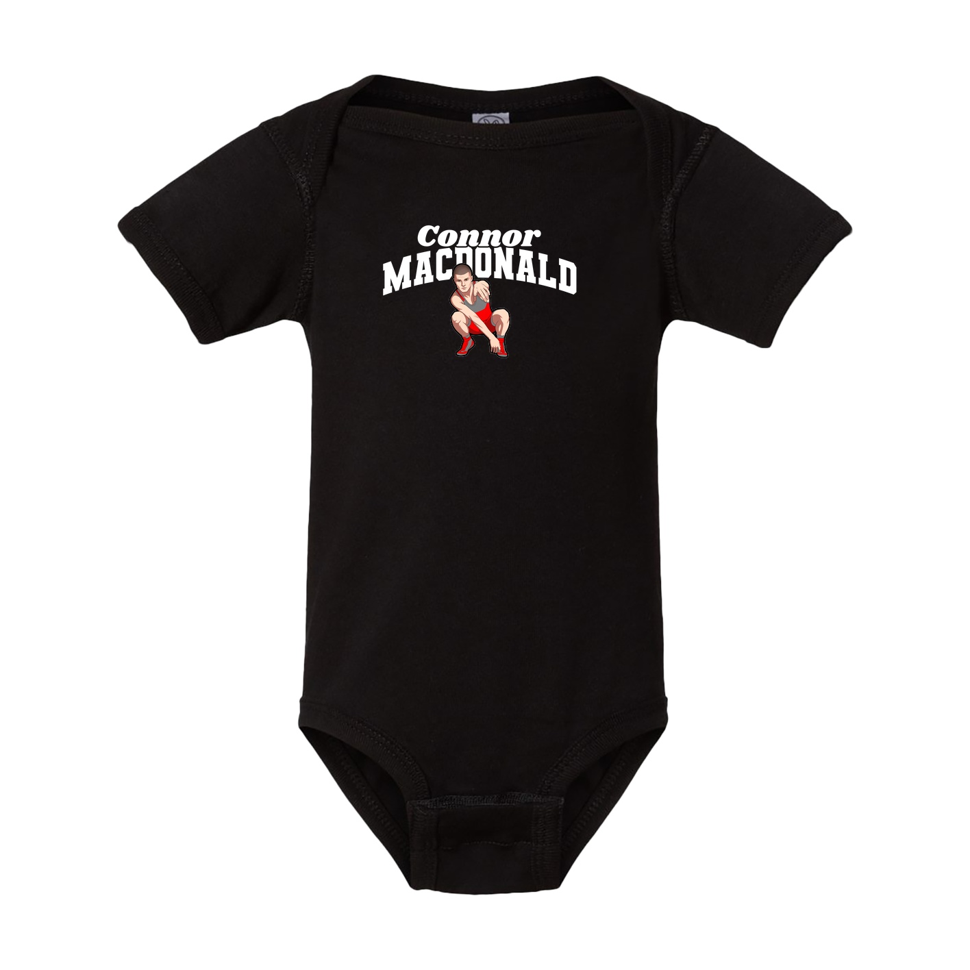 Baby Onesie — Signature Arch in Black