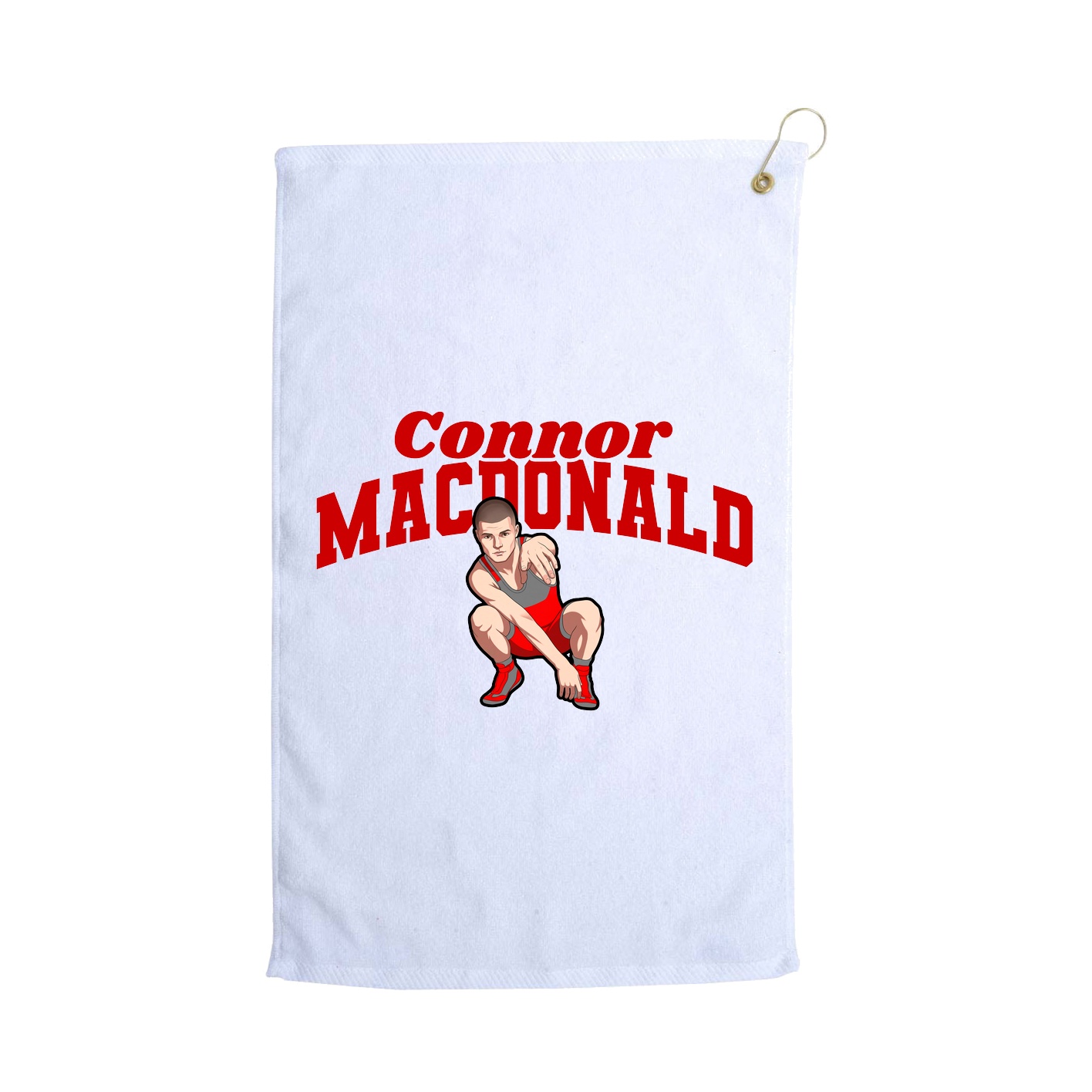 Golf Towel — Signature Arch in White