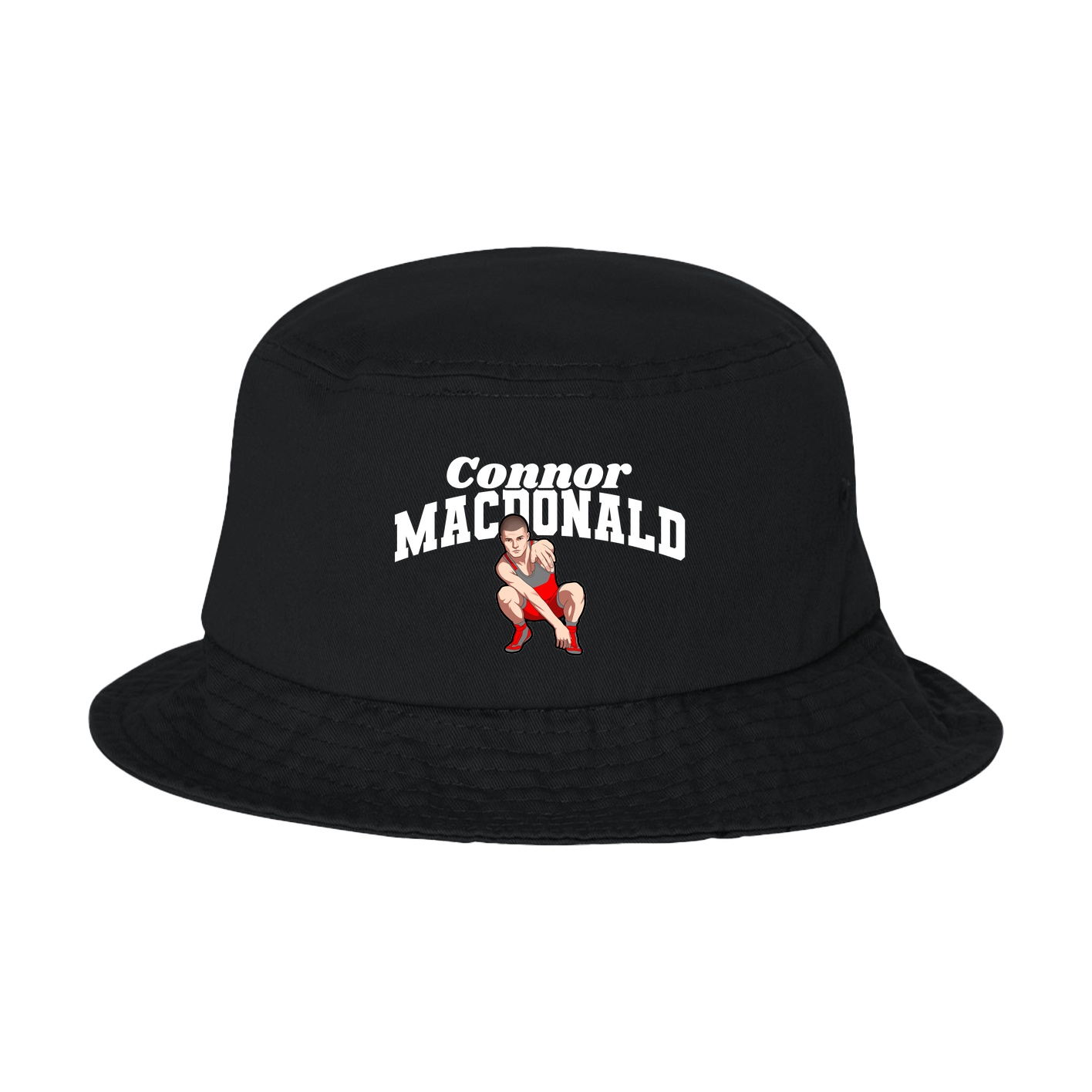 Bucket Cap — Signature Arch in Black