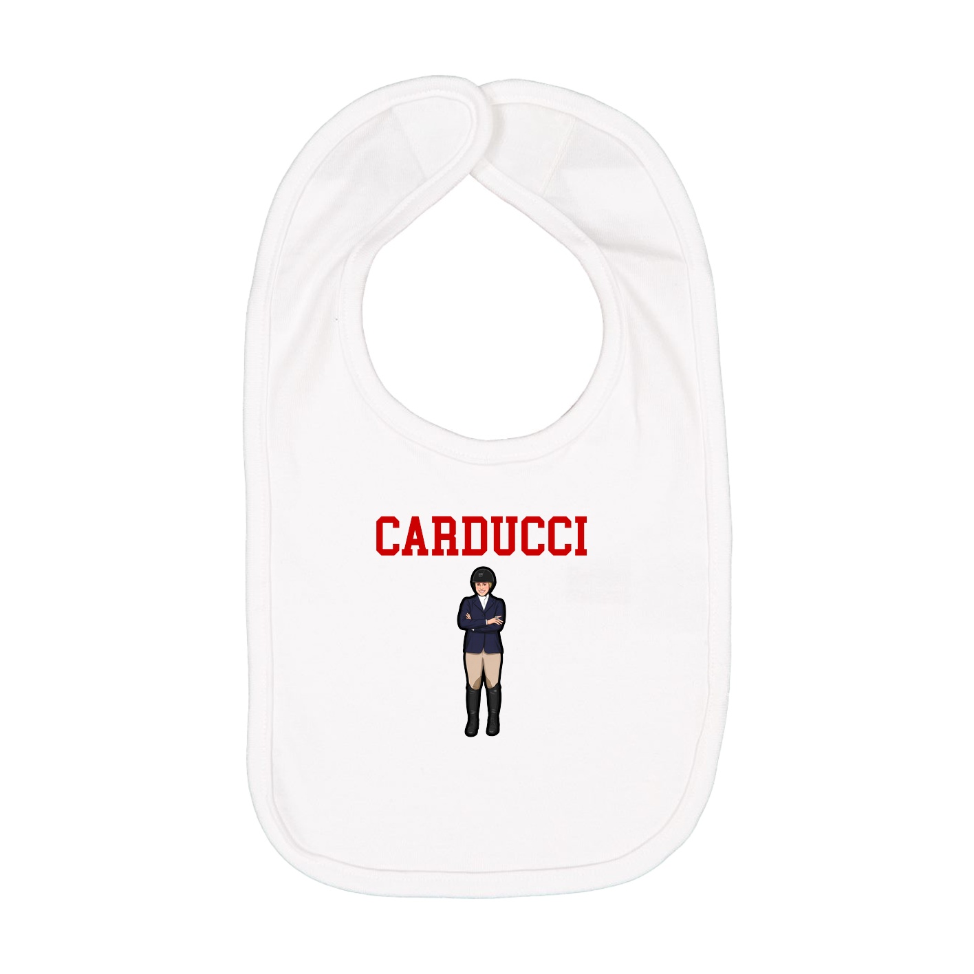 Infant Bib — Shirsey in White