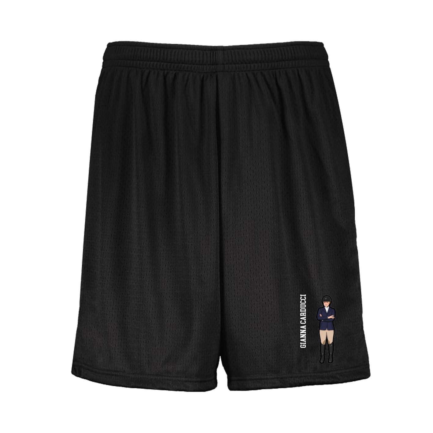 Shorts — Name Vertical in Black