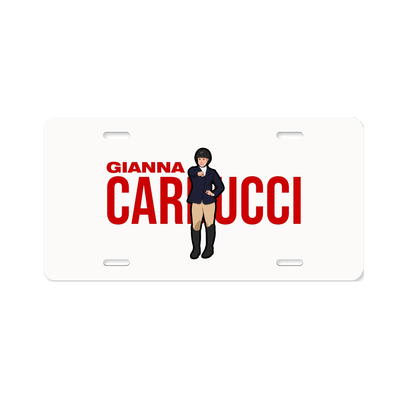 License Plate — Player Name in Classic