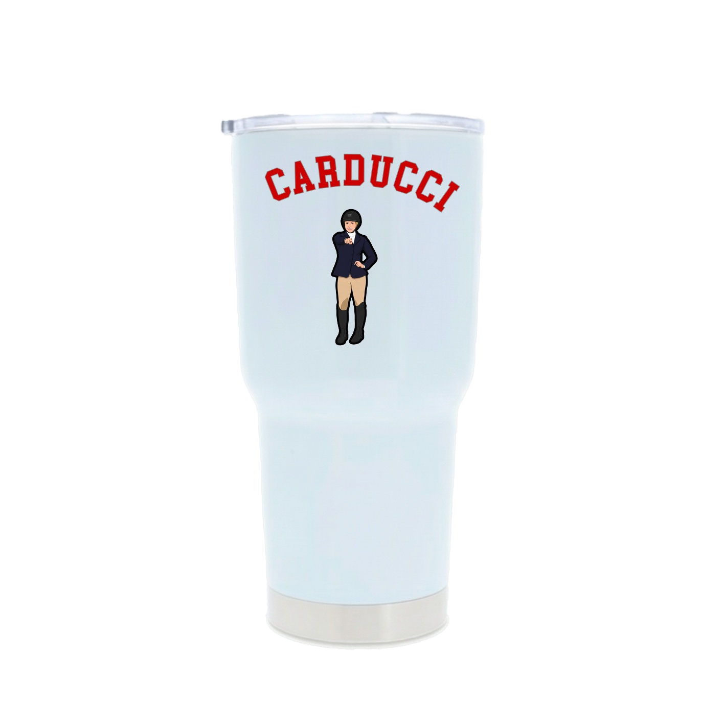 30oz Stainless Steel Tumbler — Shirsey Arch in White