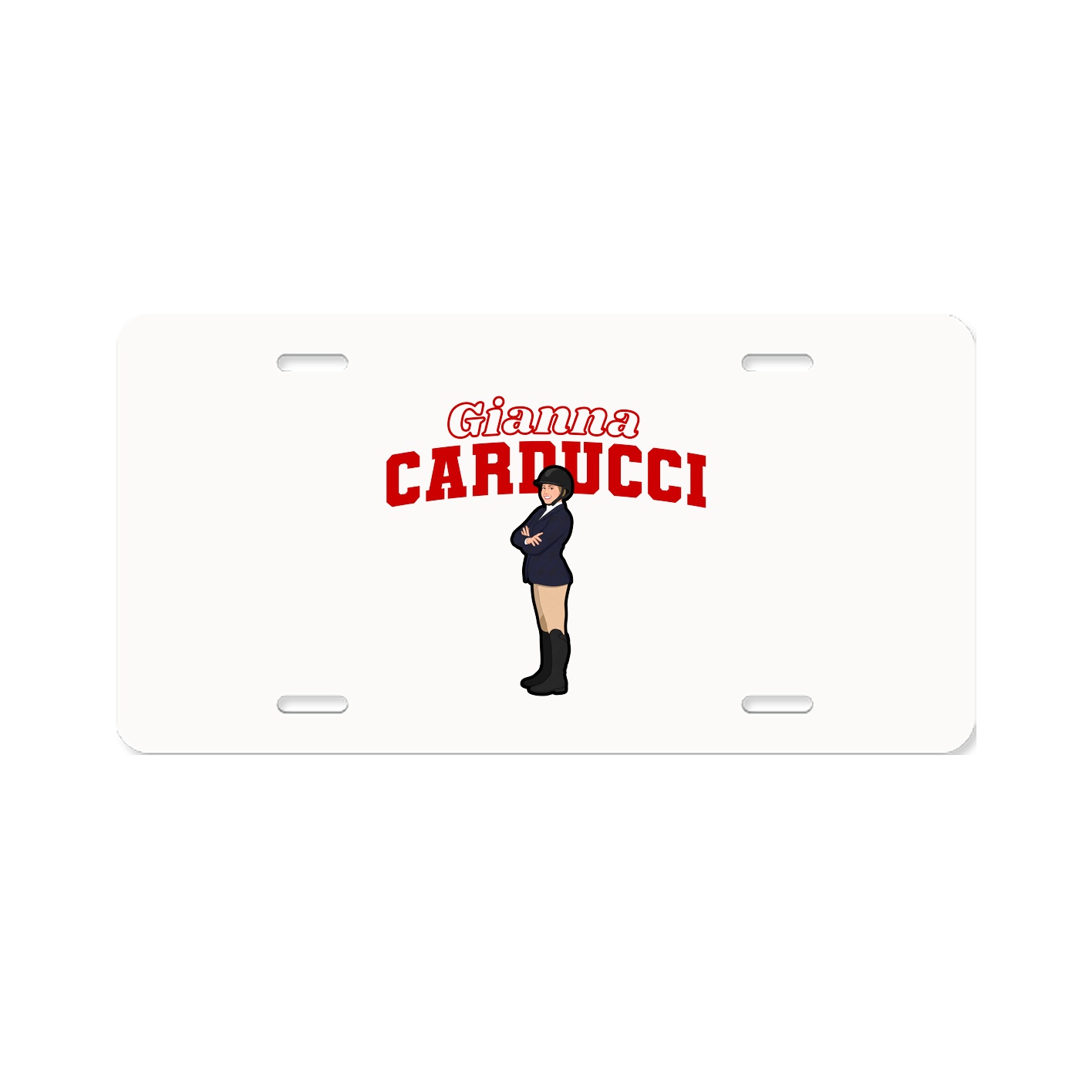 License Plate — Name Arch in Classic