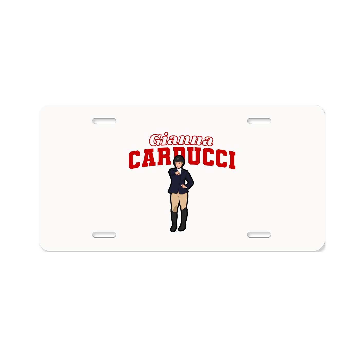License Plate — Name Arch in Classic