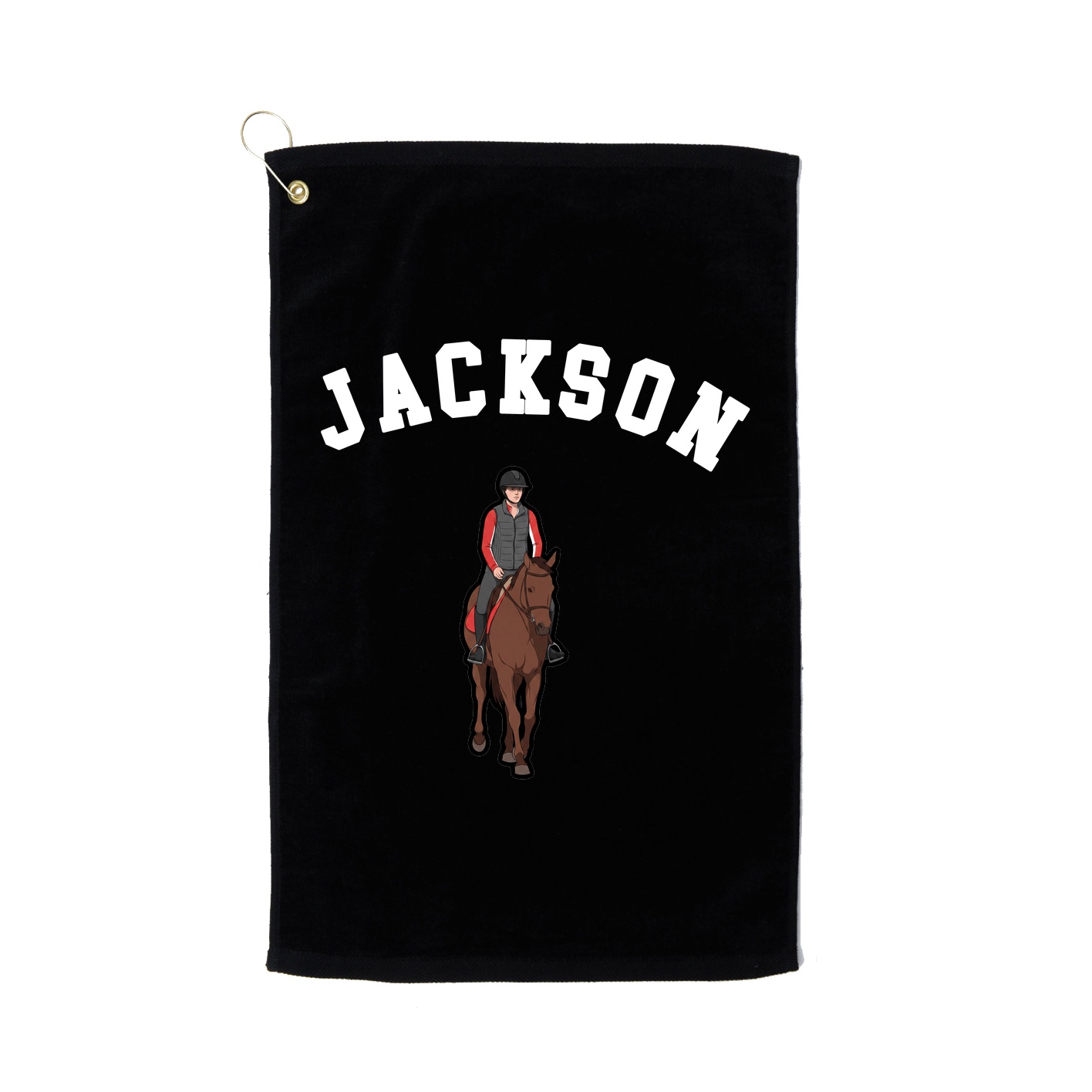 Golf Towel — Shirsey Arch in Black