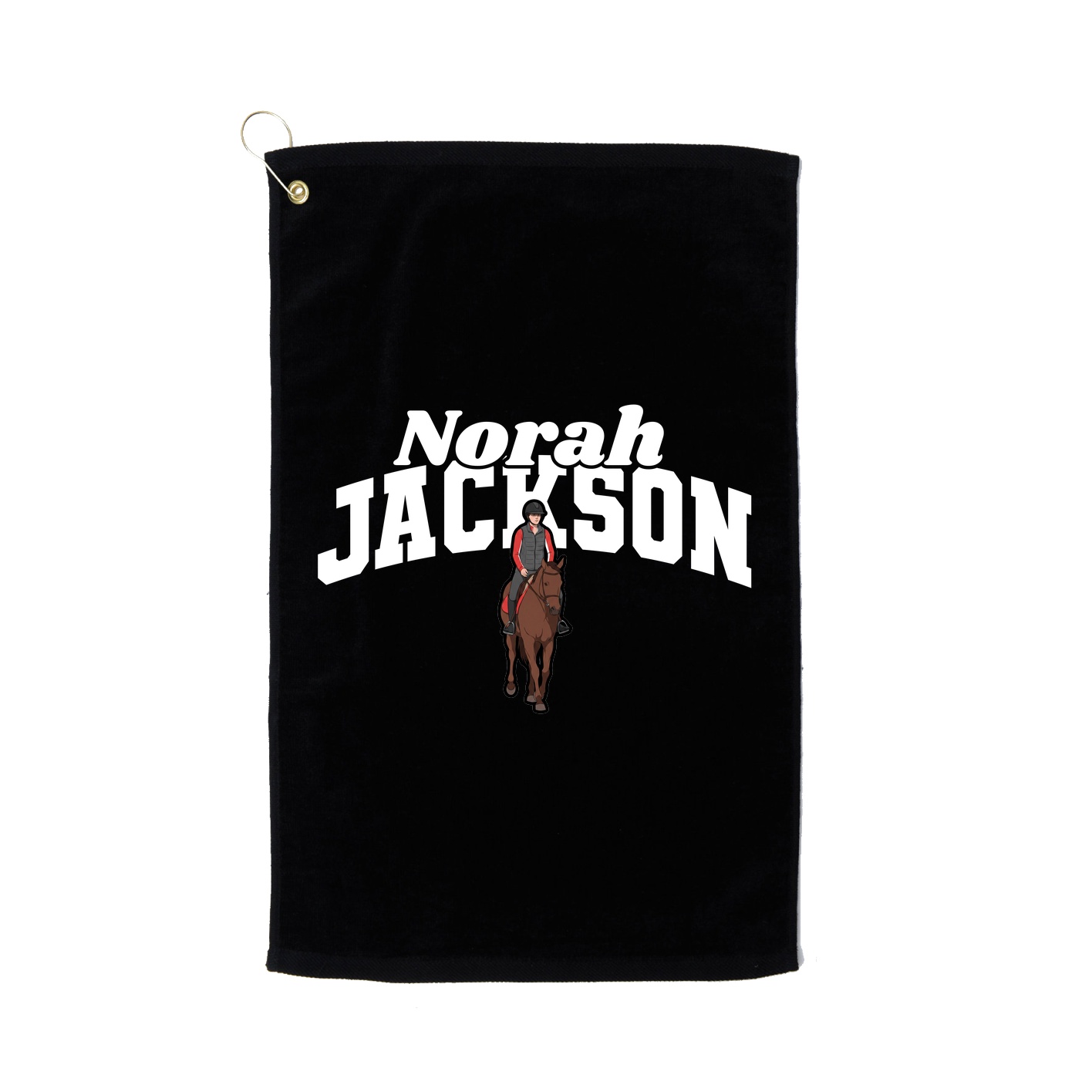 Golf Towel — Signature Arch in Black