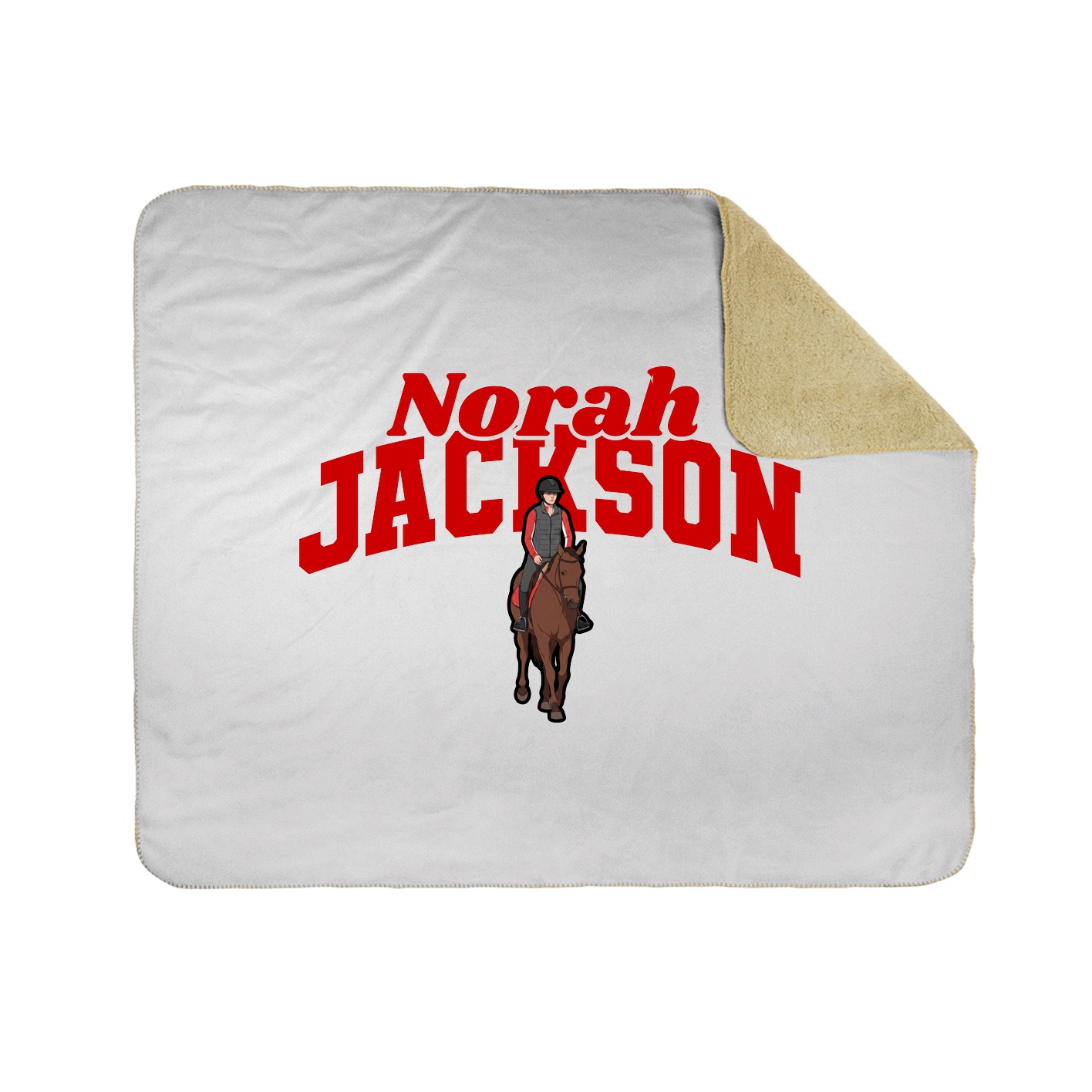 Throw Blanket — Signature Arch in White