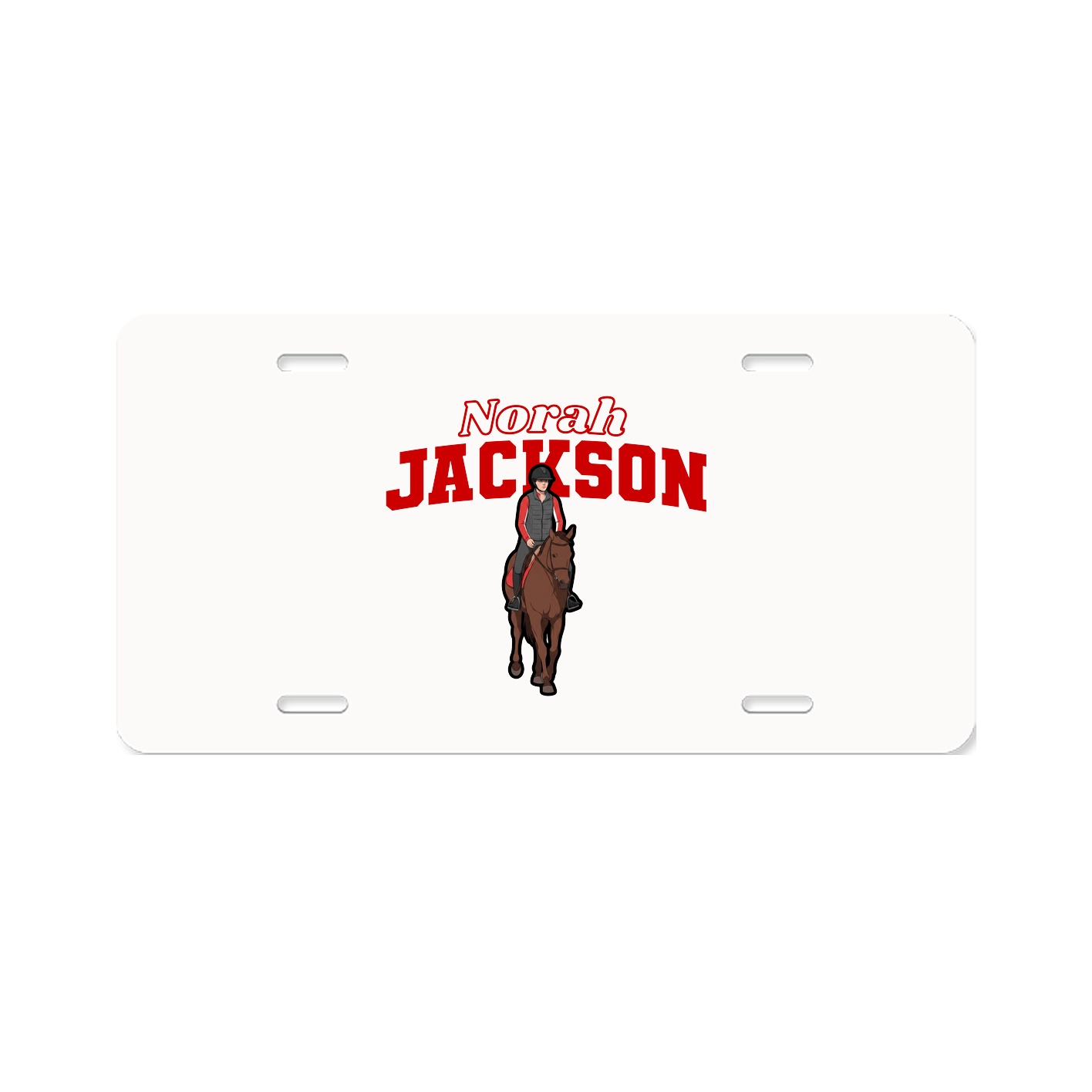 License Plate — Name Arch in Classic