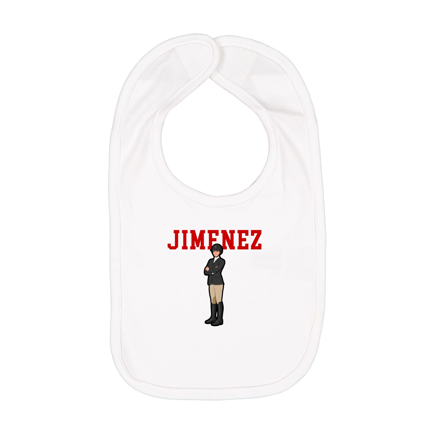 Infant Bib — Shirsey in White