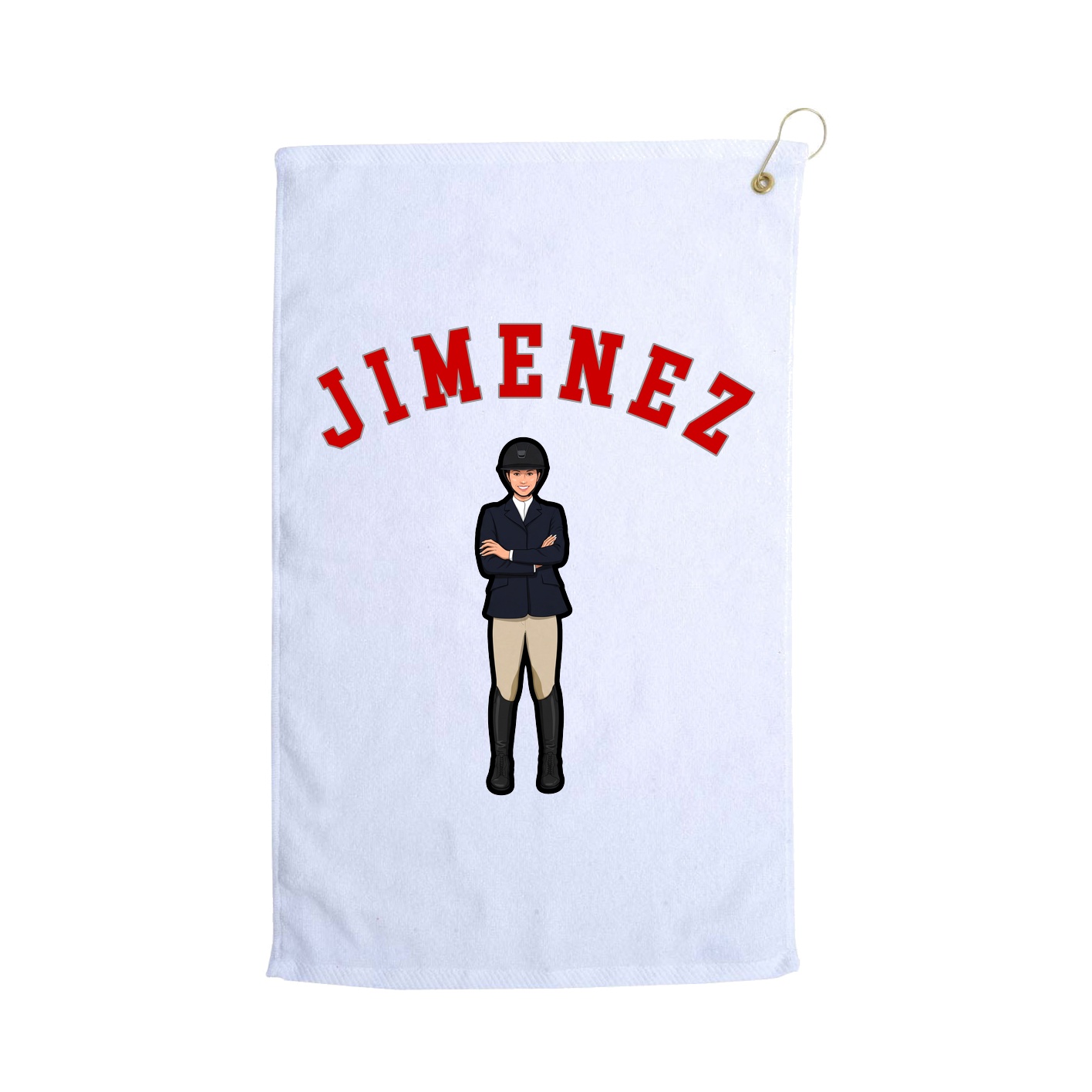 Golf Towel — Shirsey Arch in White