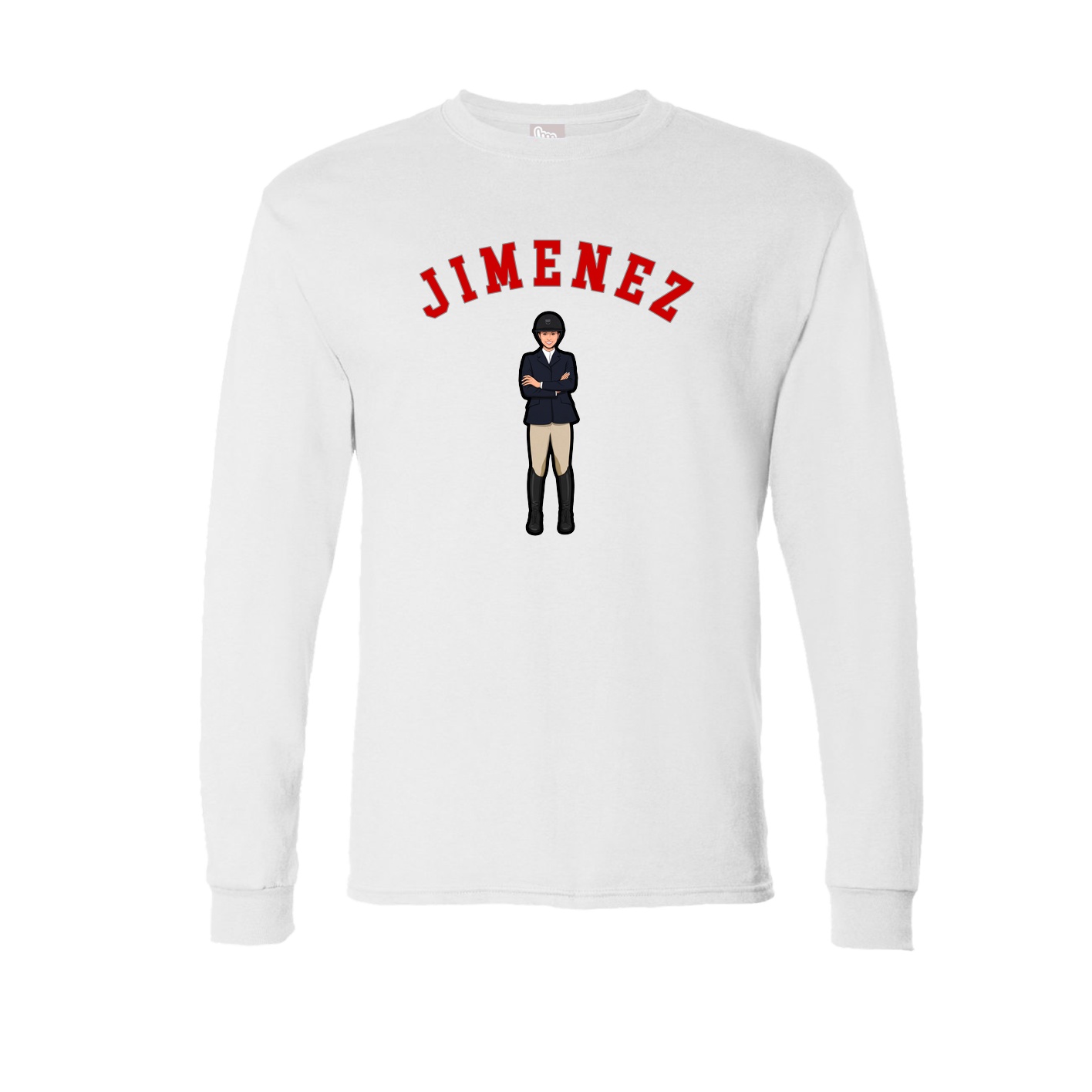 Long Sleeve Tee — Shirsey Arch in White