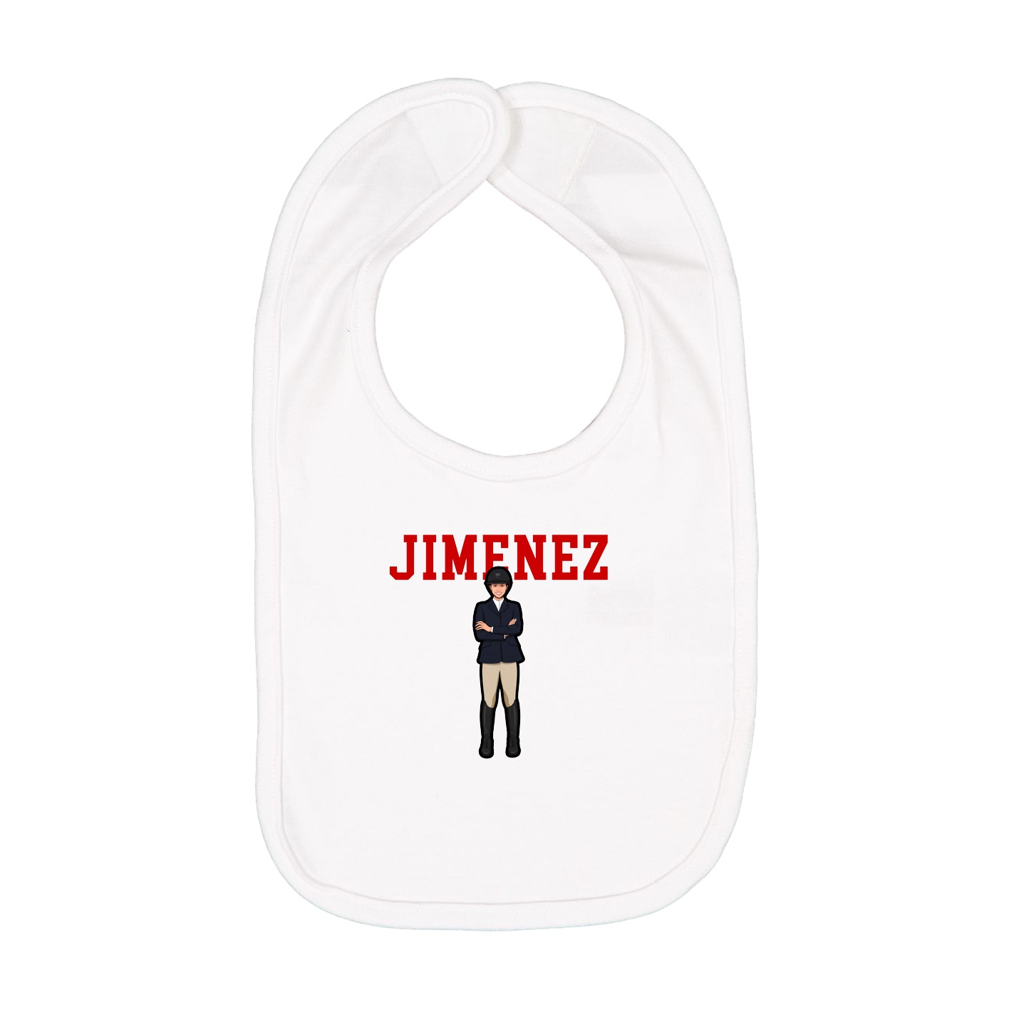 Infant Bib — Shirsey in White