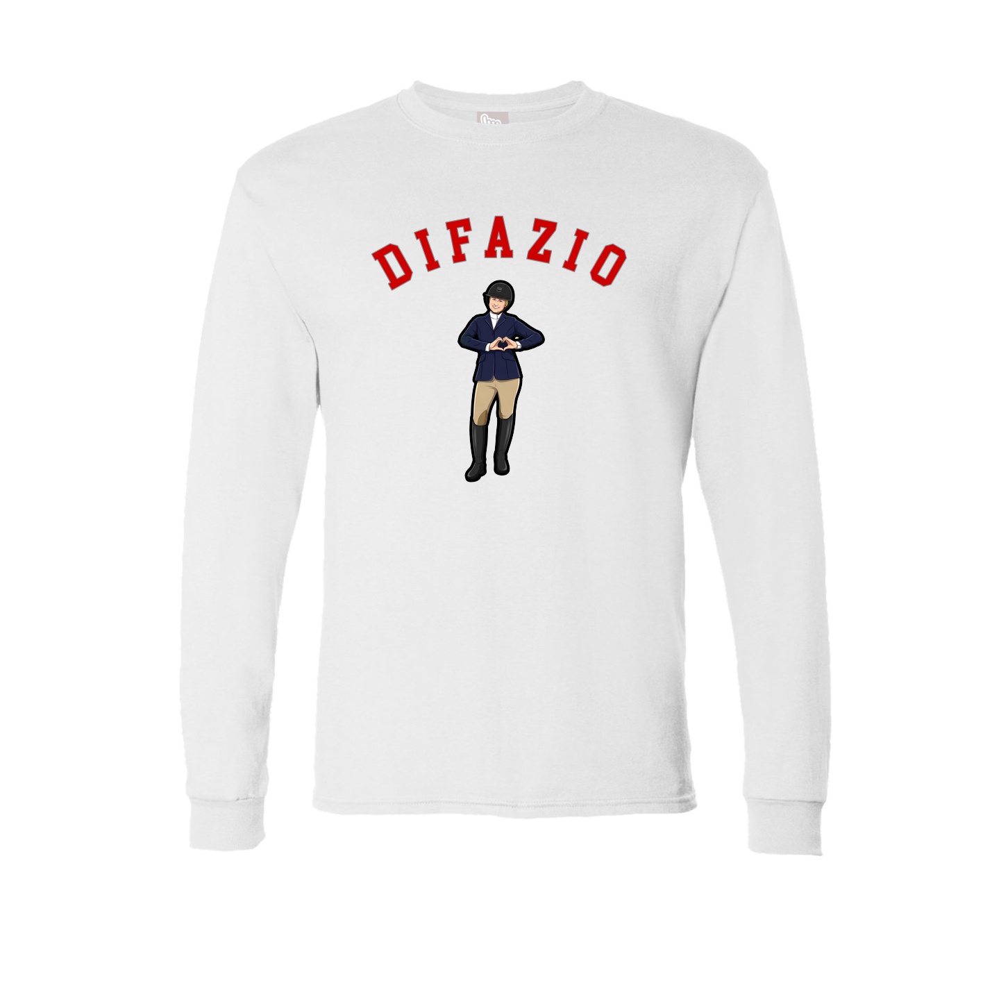 Long Sleeve Tee — Shirsey Arch in White