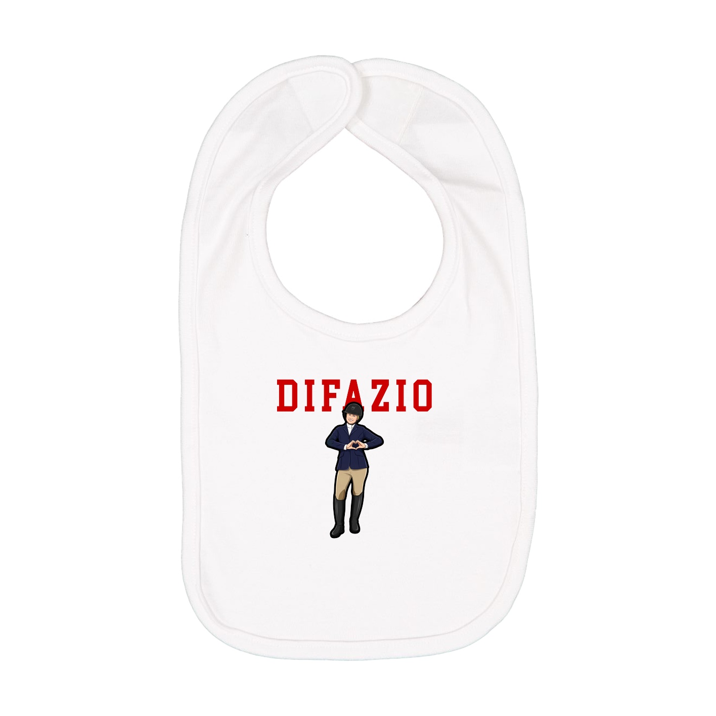 Infant Bib — Shirsey in White