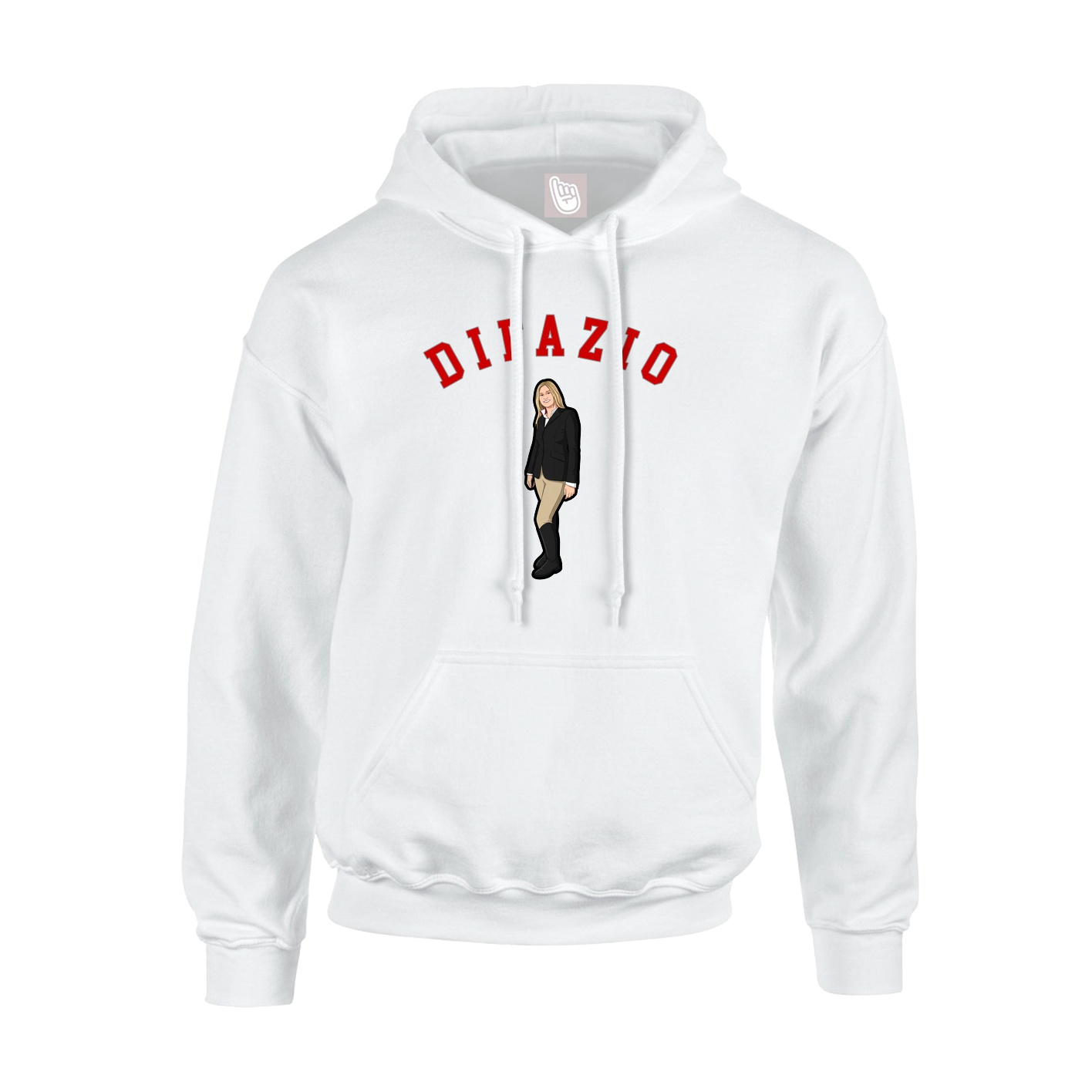 Hoodie — Shirsey Arch in White