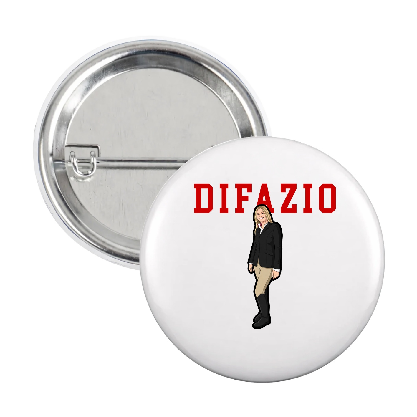 Game Day Button — Shirsey in White