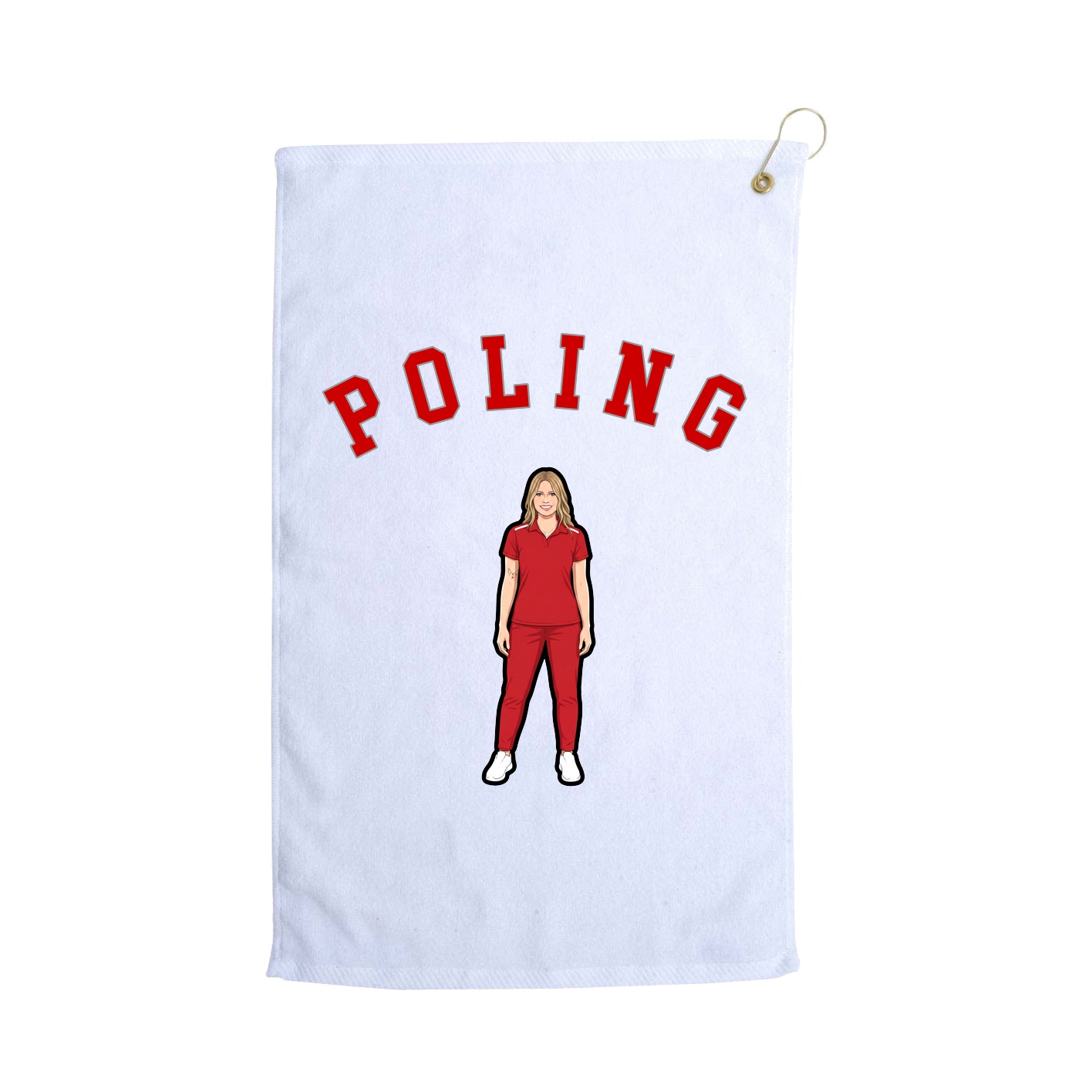 Golf Towel — Shirsey Arch in White