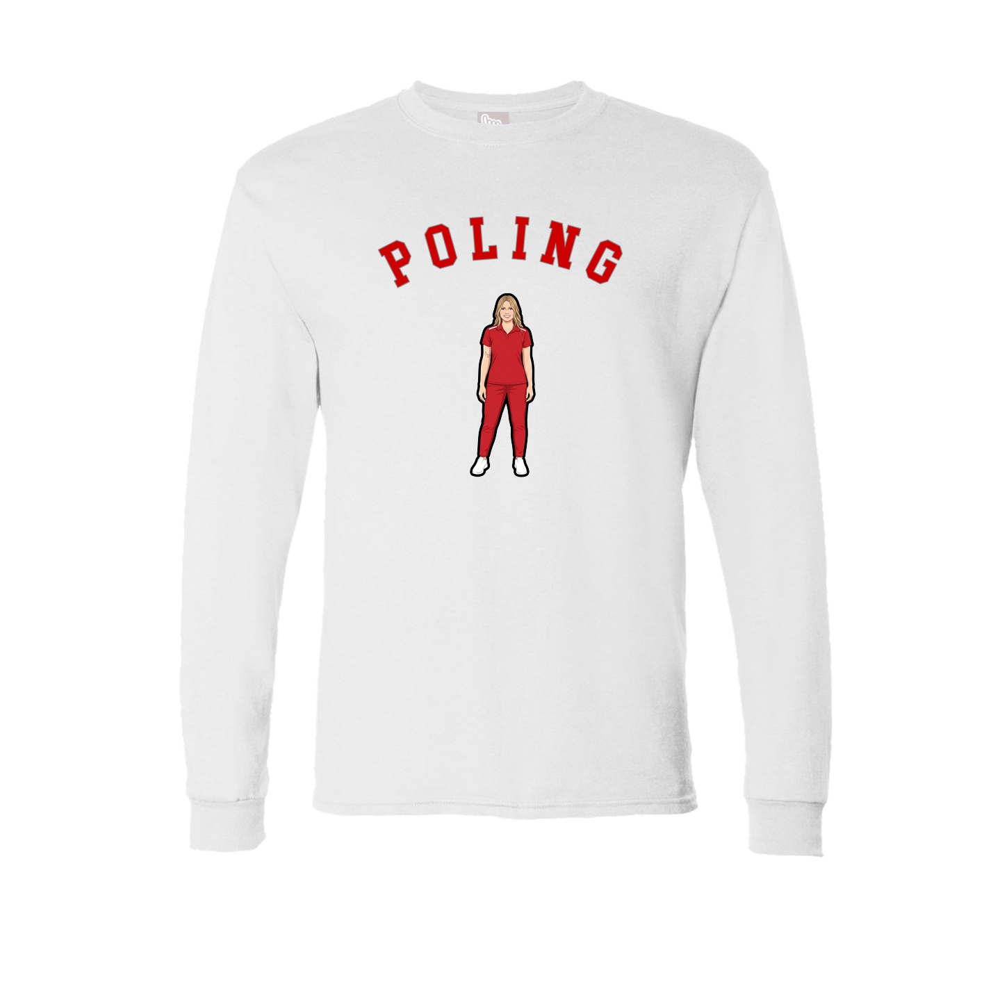 Long Sleeve Tee — Shirsey Arch in White