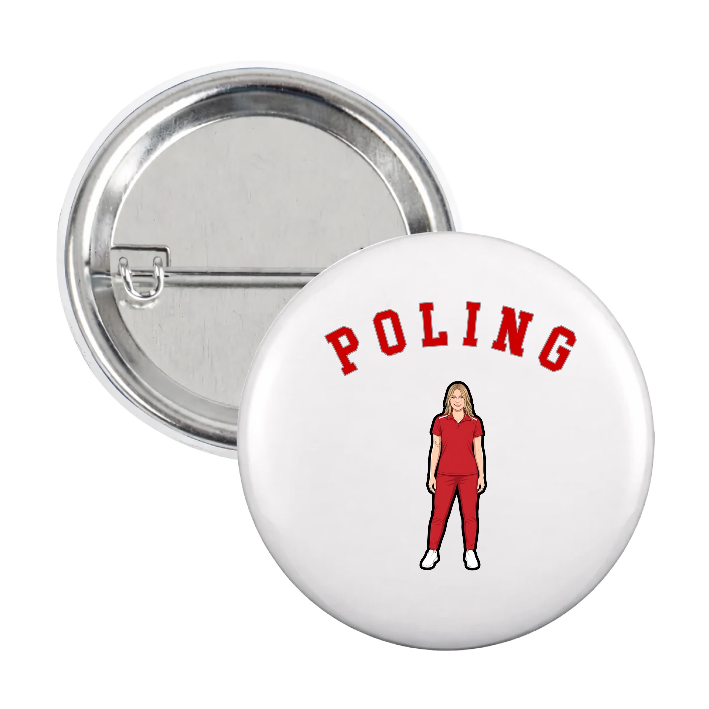 Game Day Button — Shirsey Arch in White