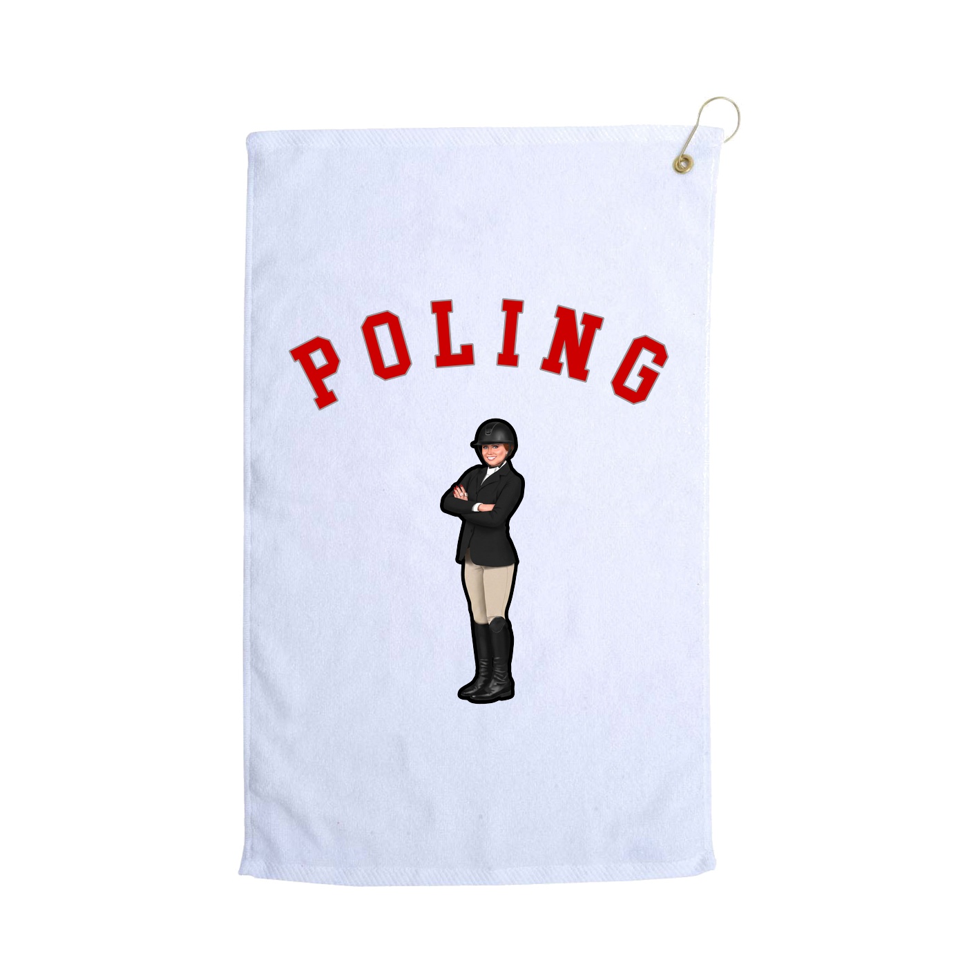 Golf Towel — Shirsey Arch in White