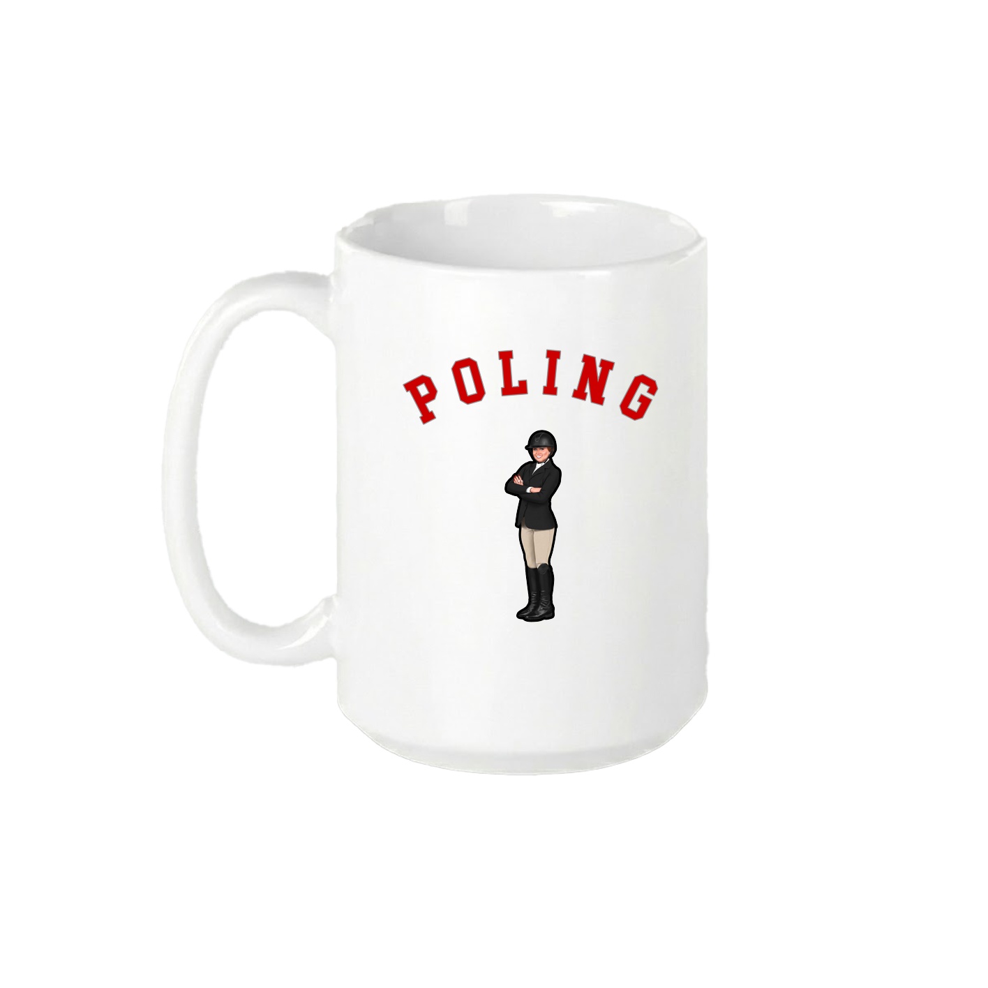 15oz Coffee Mug — Shirsey Arch in White