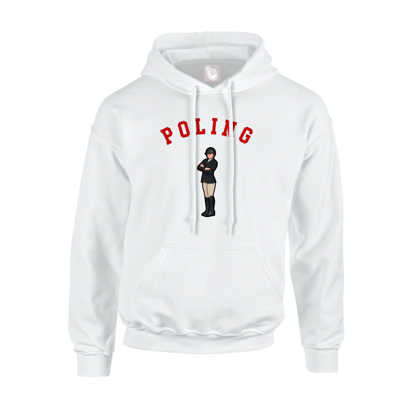Youth Hoodie — Shirsey Arch in White