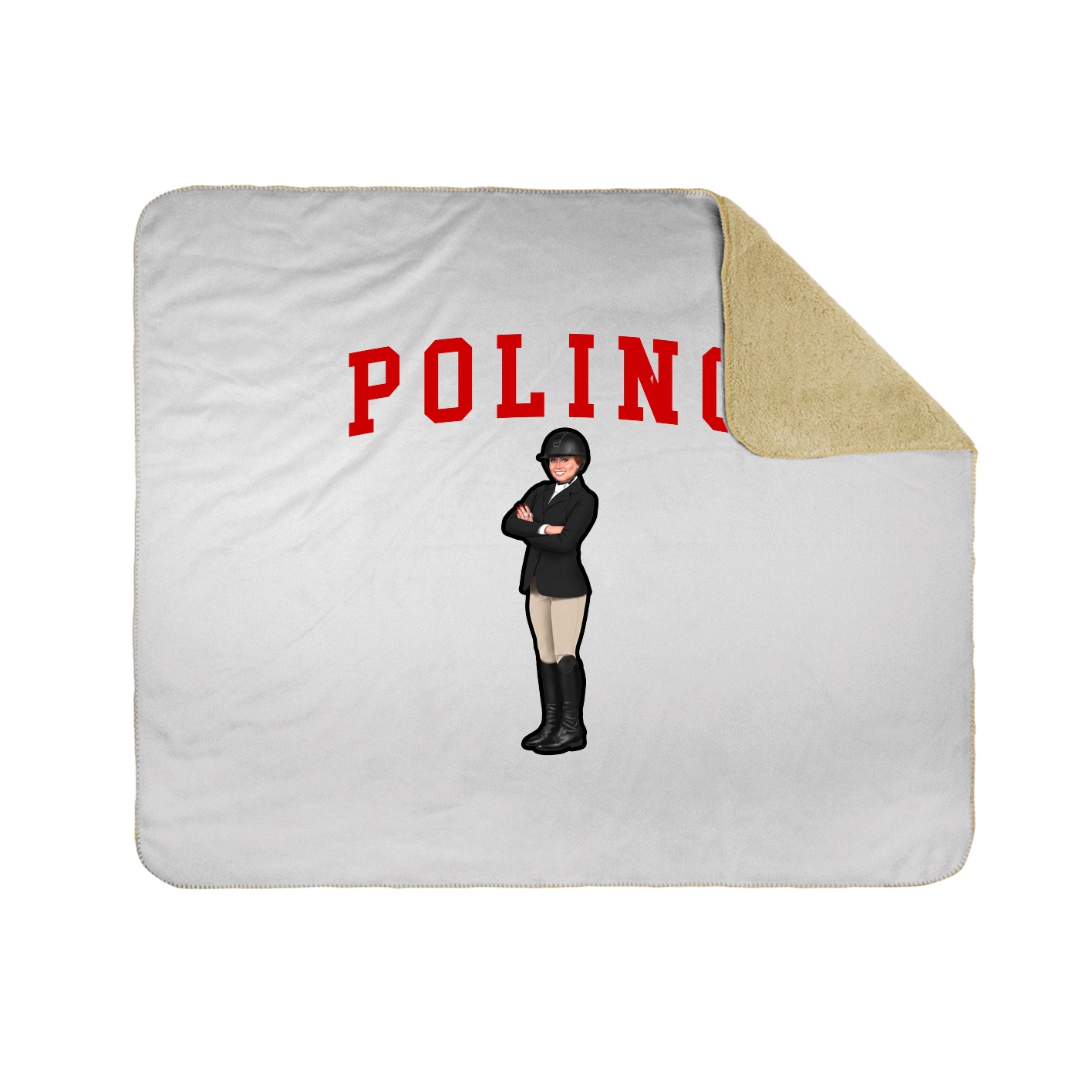 Throw Blanket — Shirsey in White