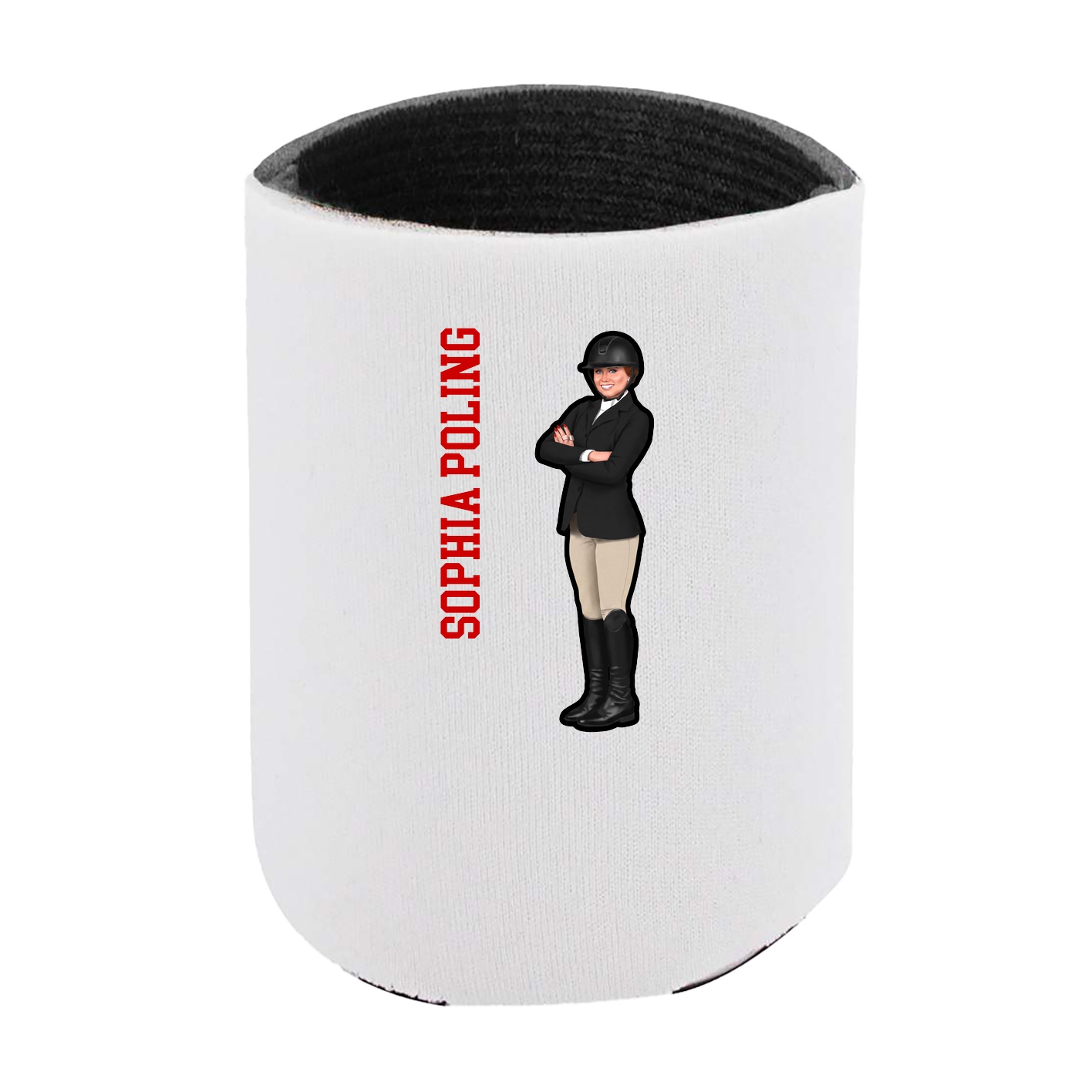 Can Holder — Name Vertical in White