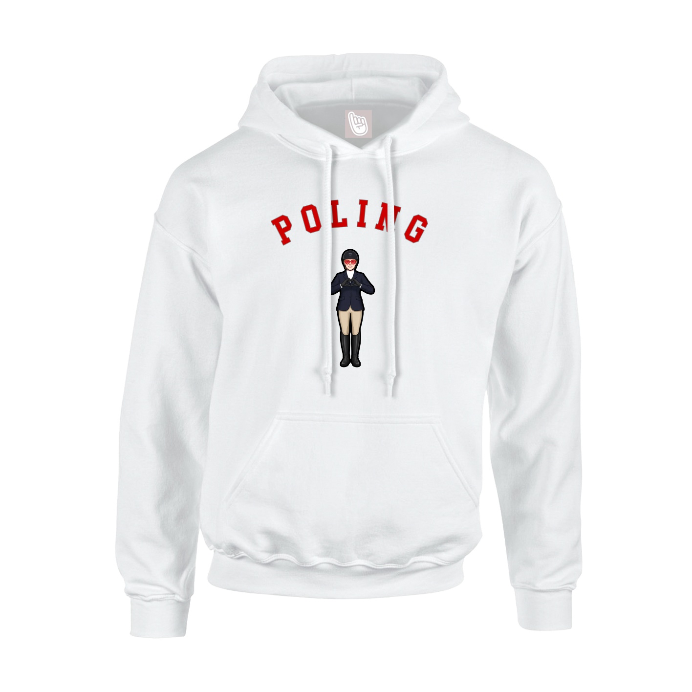 Youth Hoodie — Shirsey Arch in White