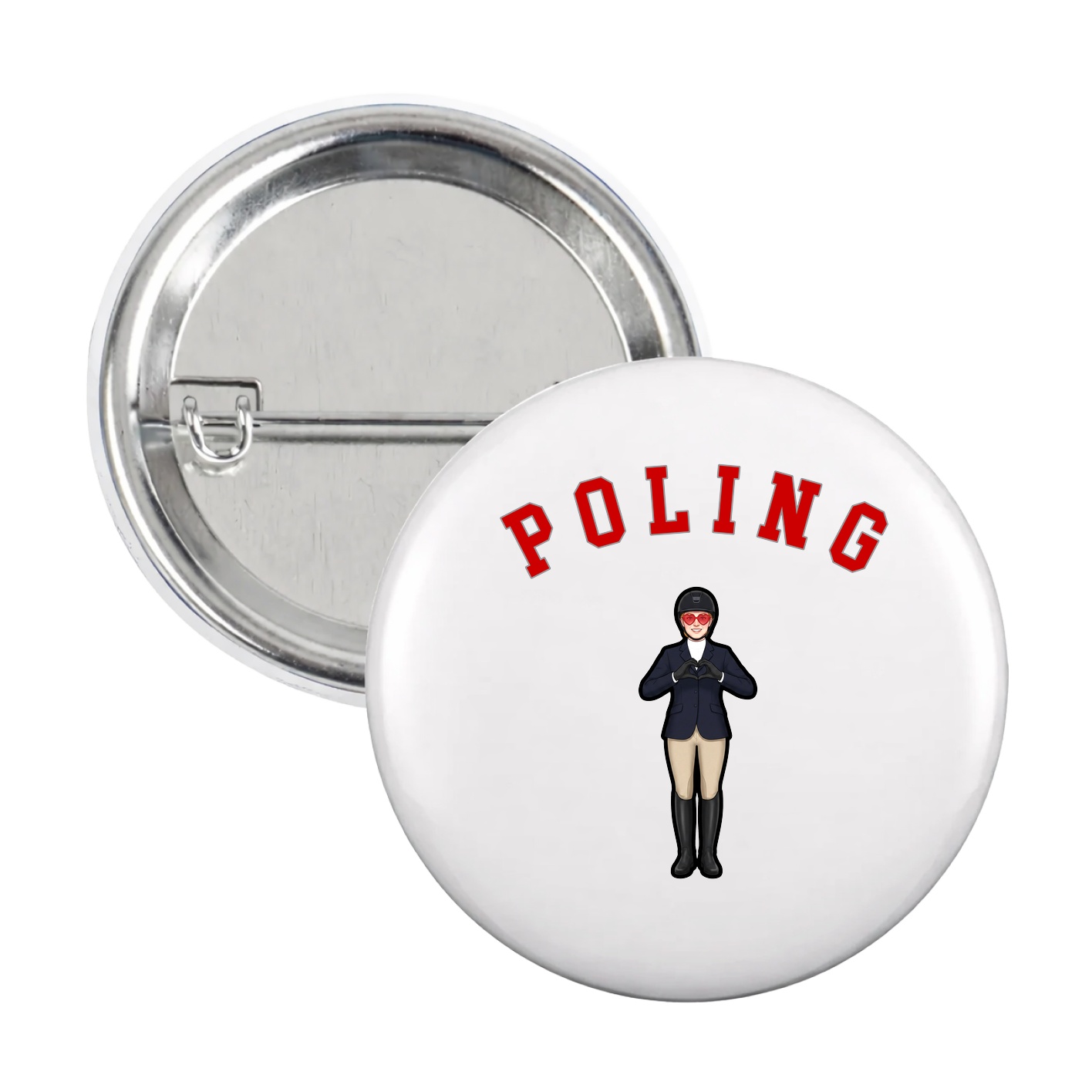 Game Day Button — Shirsey Arch in White