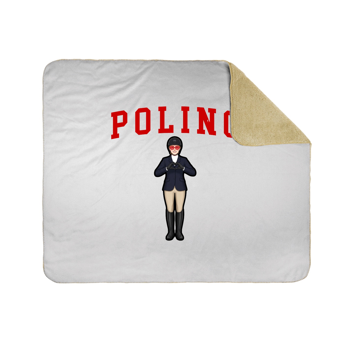 Throw Blanket — Shirsey in White