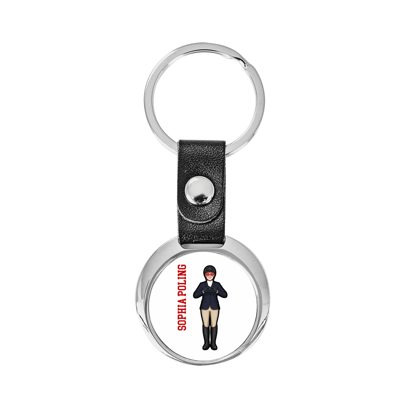 Key Chain — Name Vertical in Classic