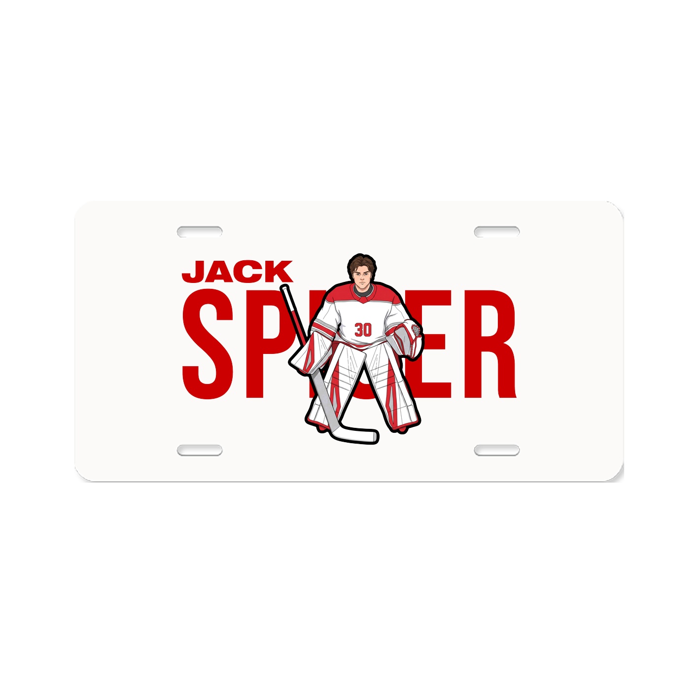 License Plate — Player Name in Classic