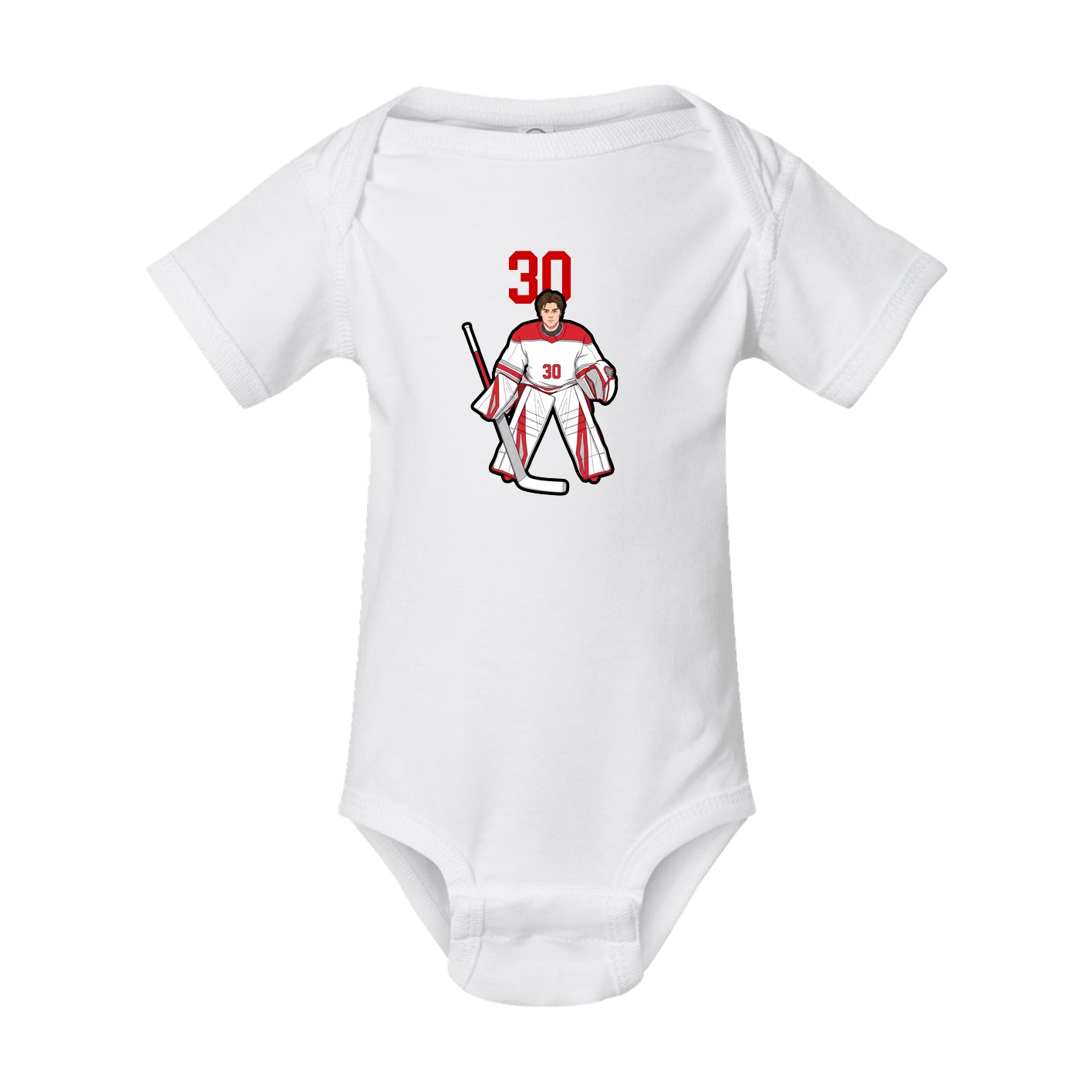 Baby Onesie — Number Top in White