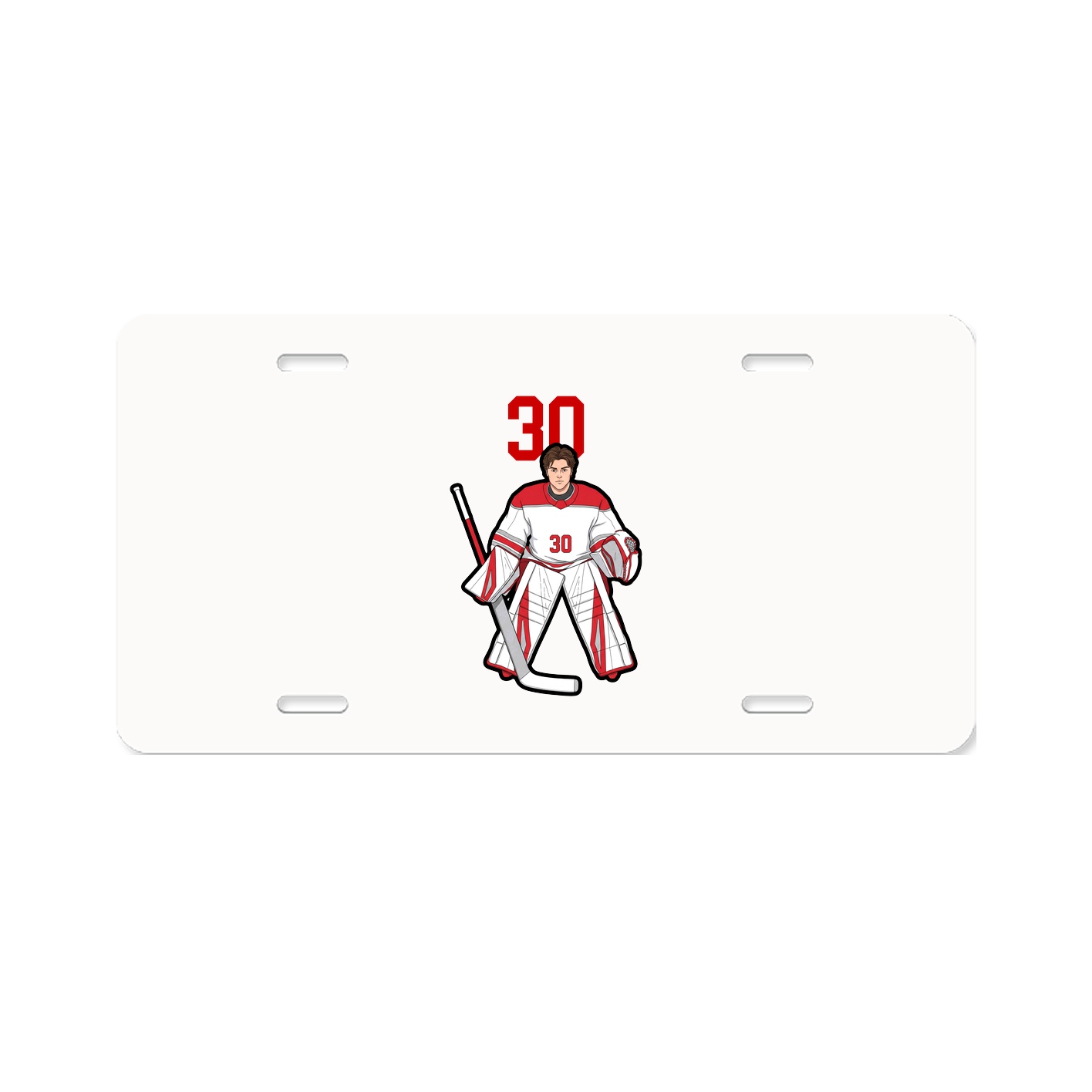 License Plate — Number Top in Classic