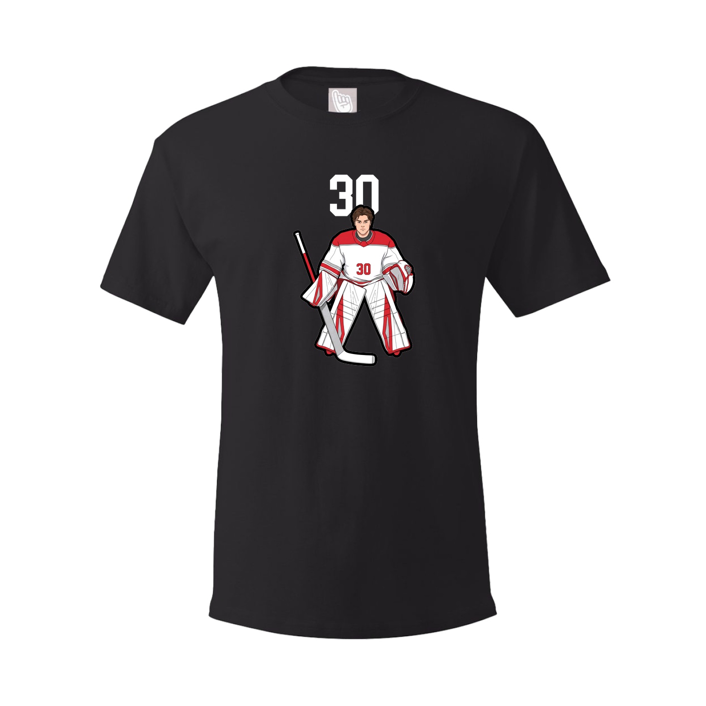 Youth Tee — Number Top in Black