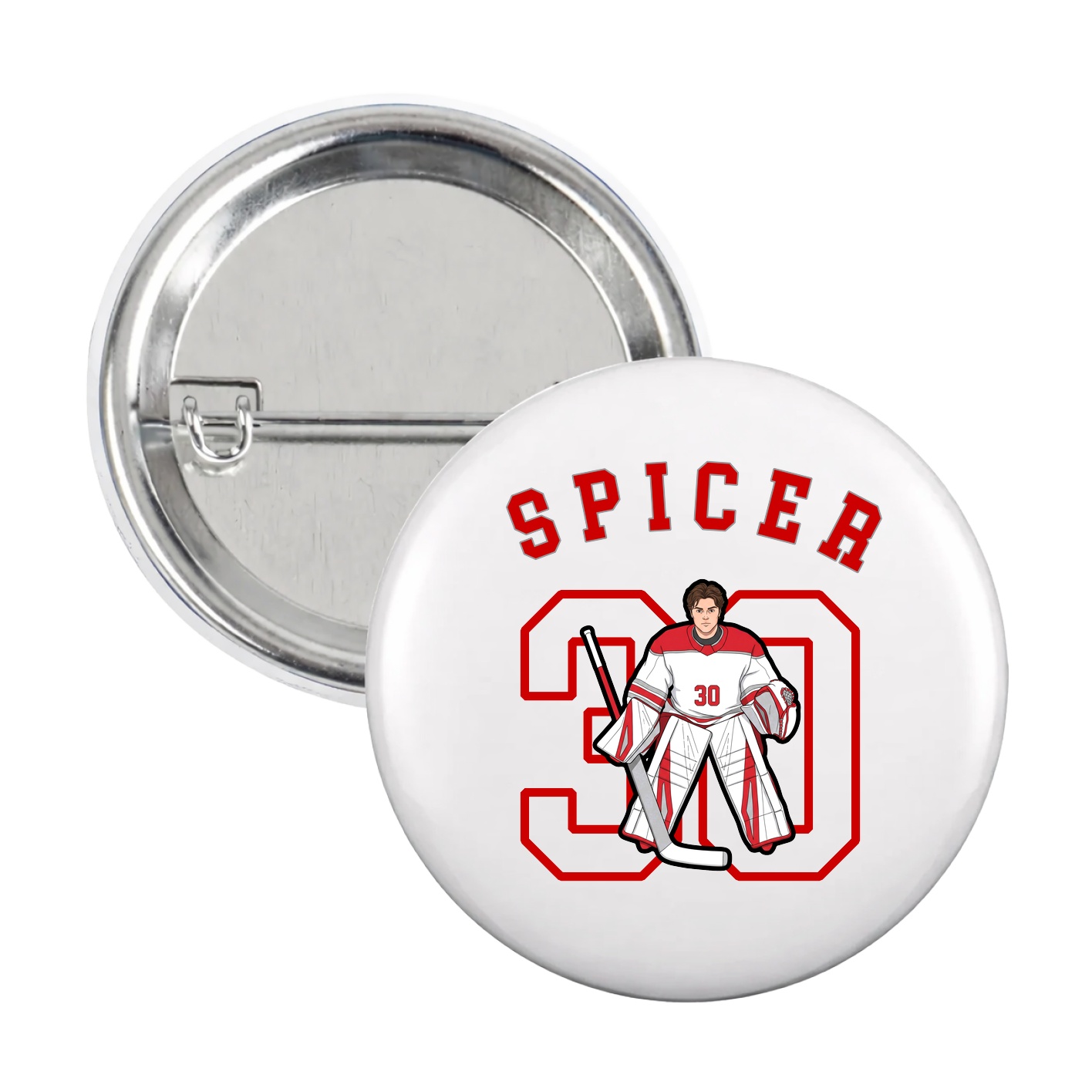 Game Day Button — Shirsey Arch in White