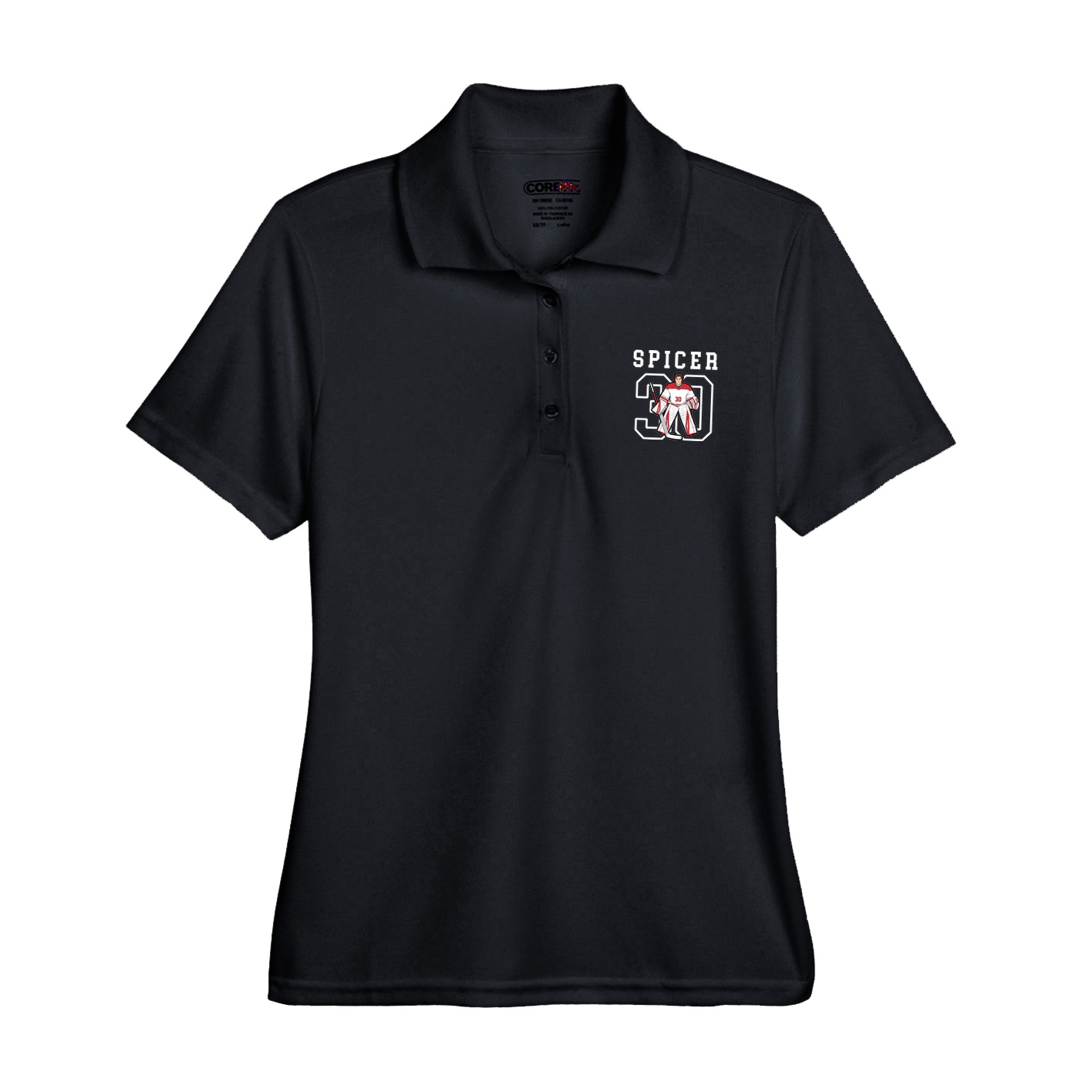 Womens Performance Polo — Shirsey in Black