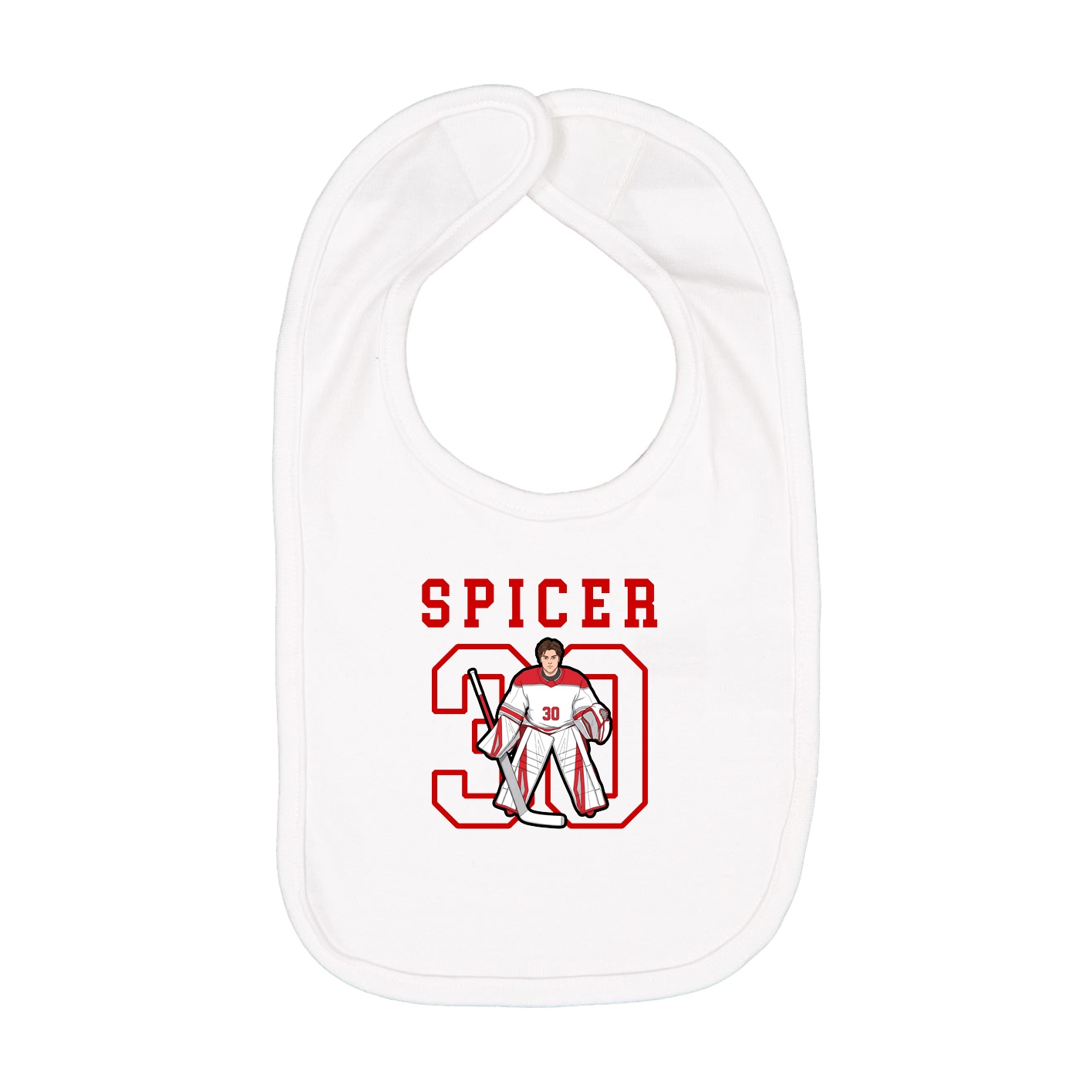 Infant Bib — Shirsey in White