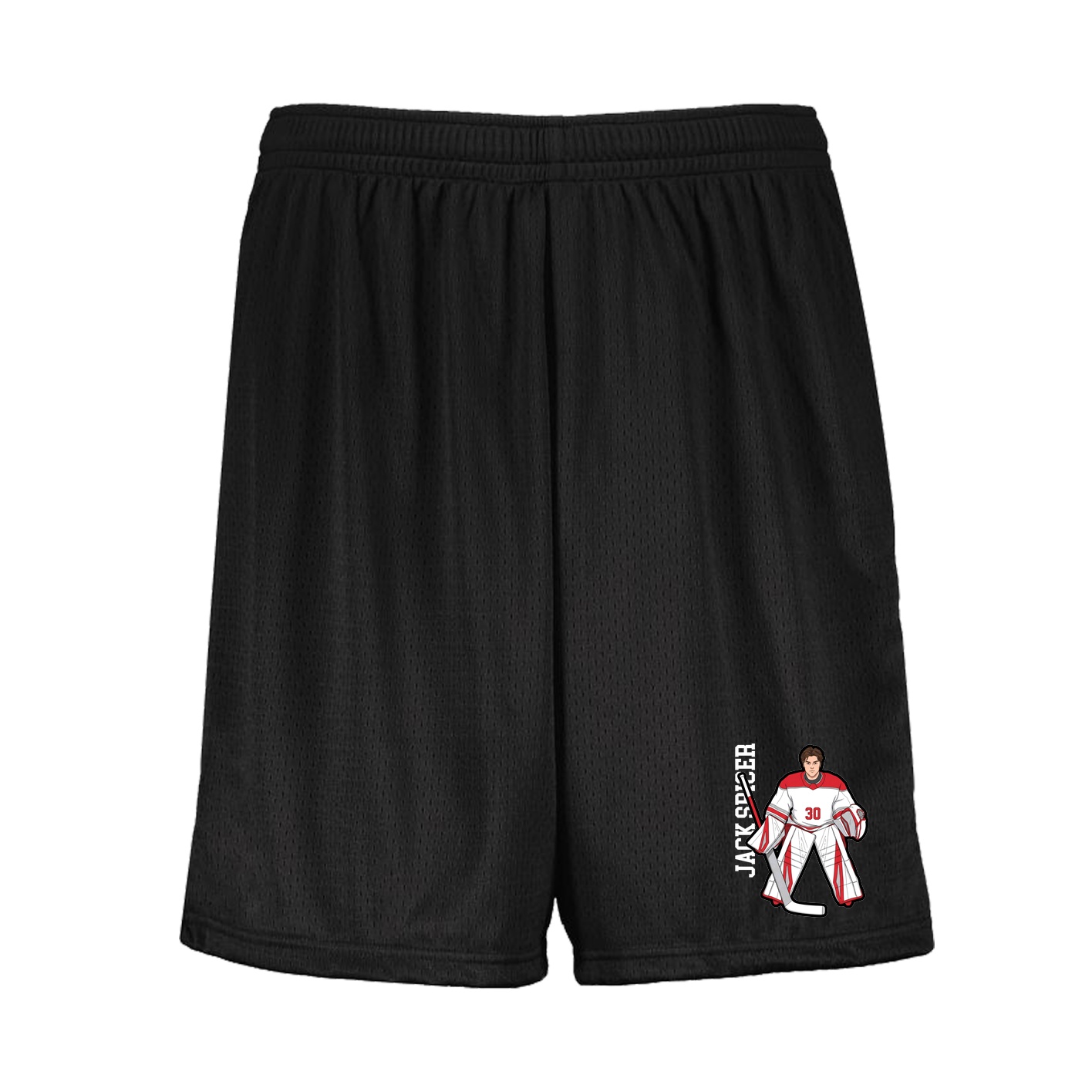 Shorts — Name Vertical in Black