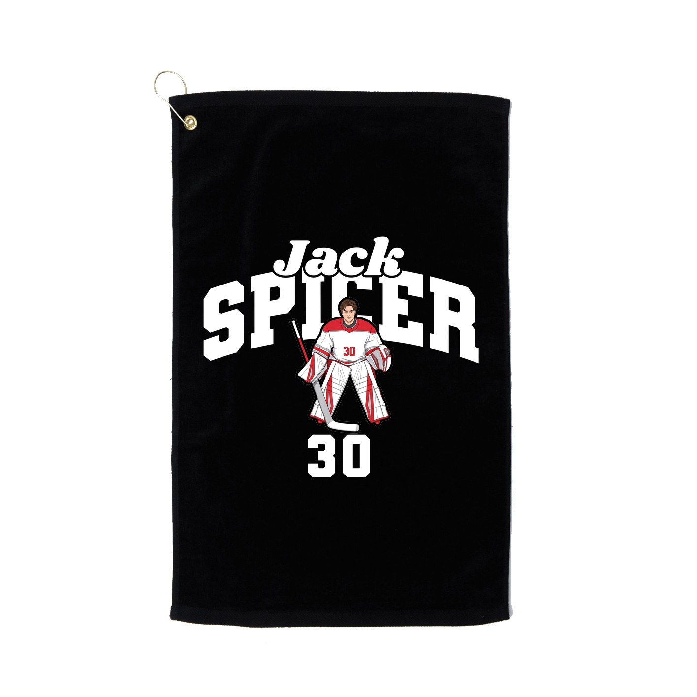 Golf Towel — Signature Arch in Black