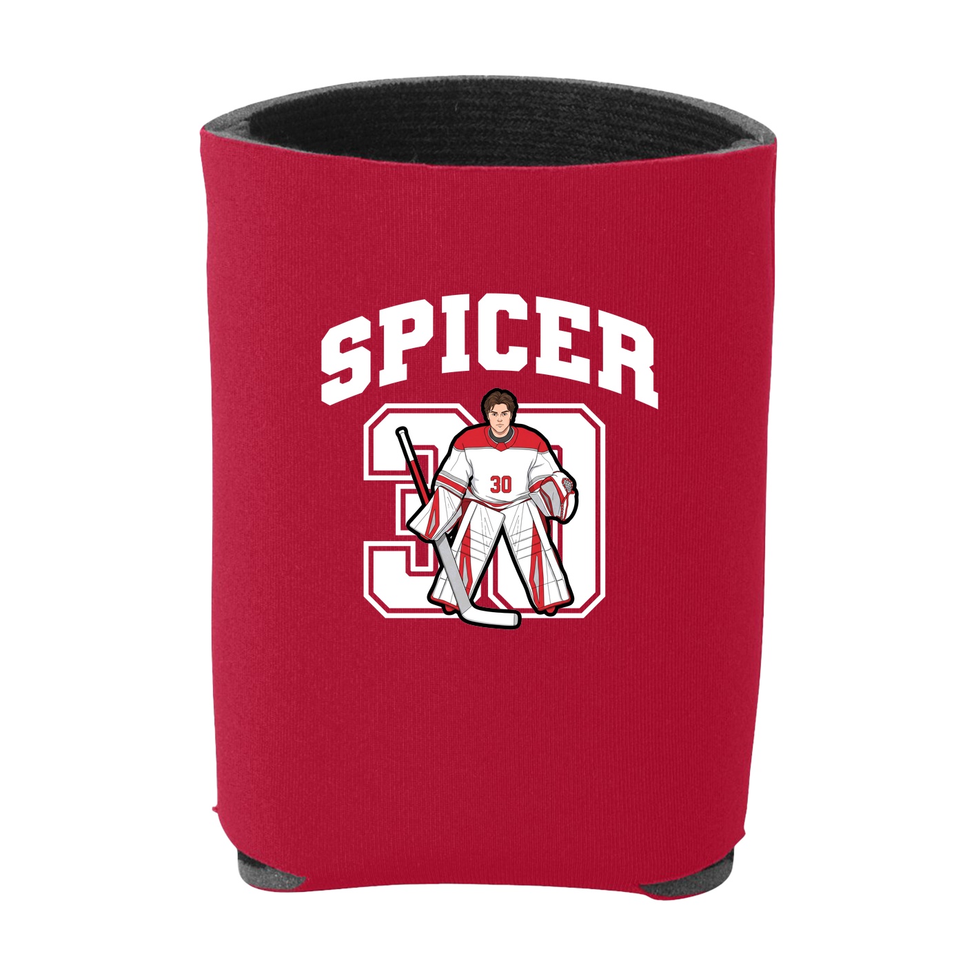 Can Holder — Number in Red