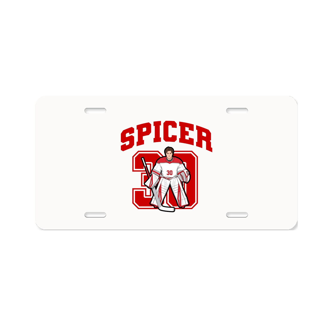License Plate — Number in Classic