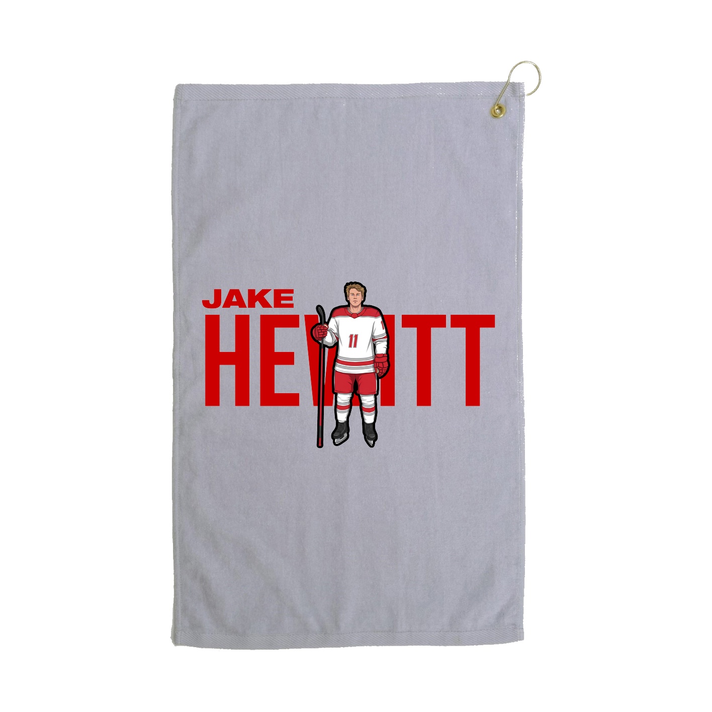 Golf Towel — Player Name in Grey