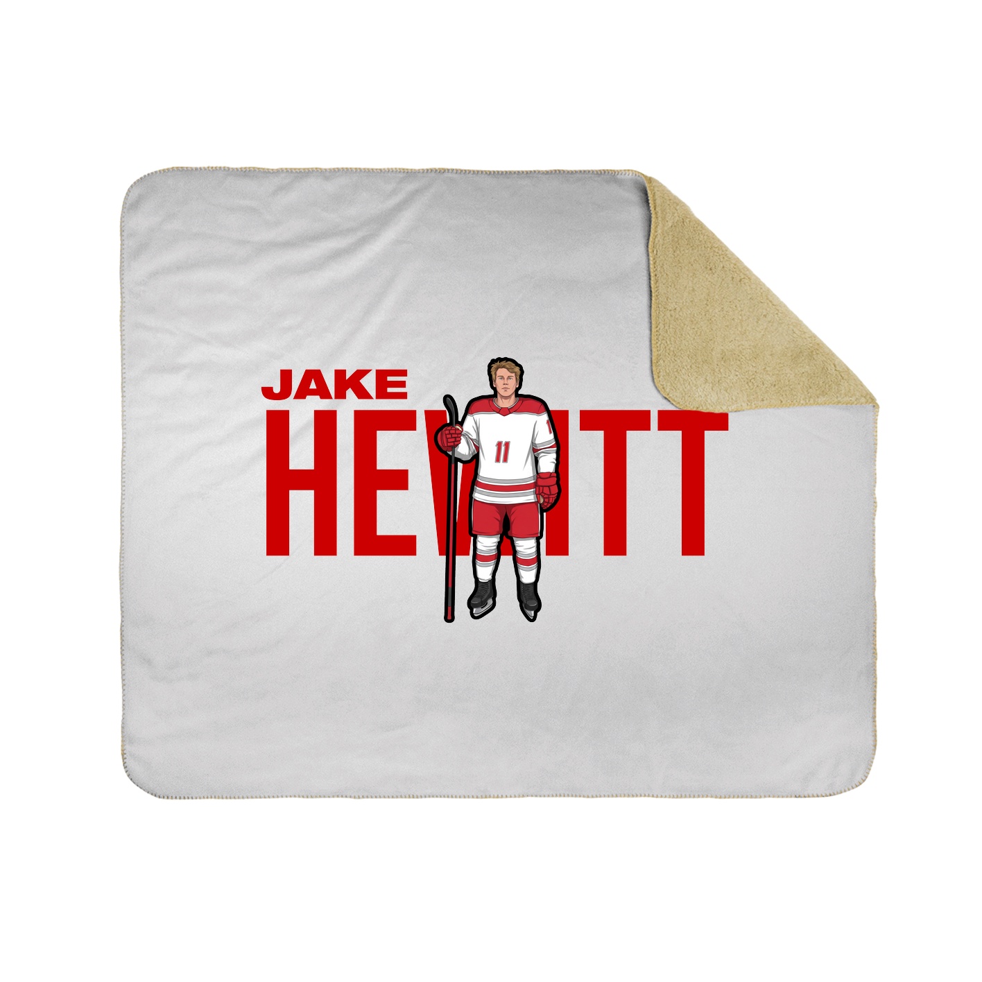 Throw Blanket — Player Name in White