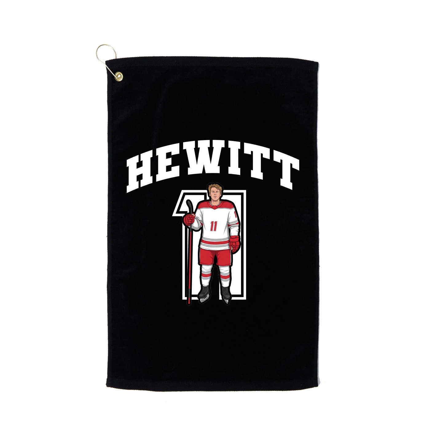 Golf Towel — Number in Black