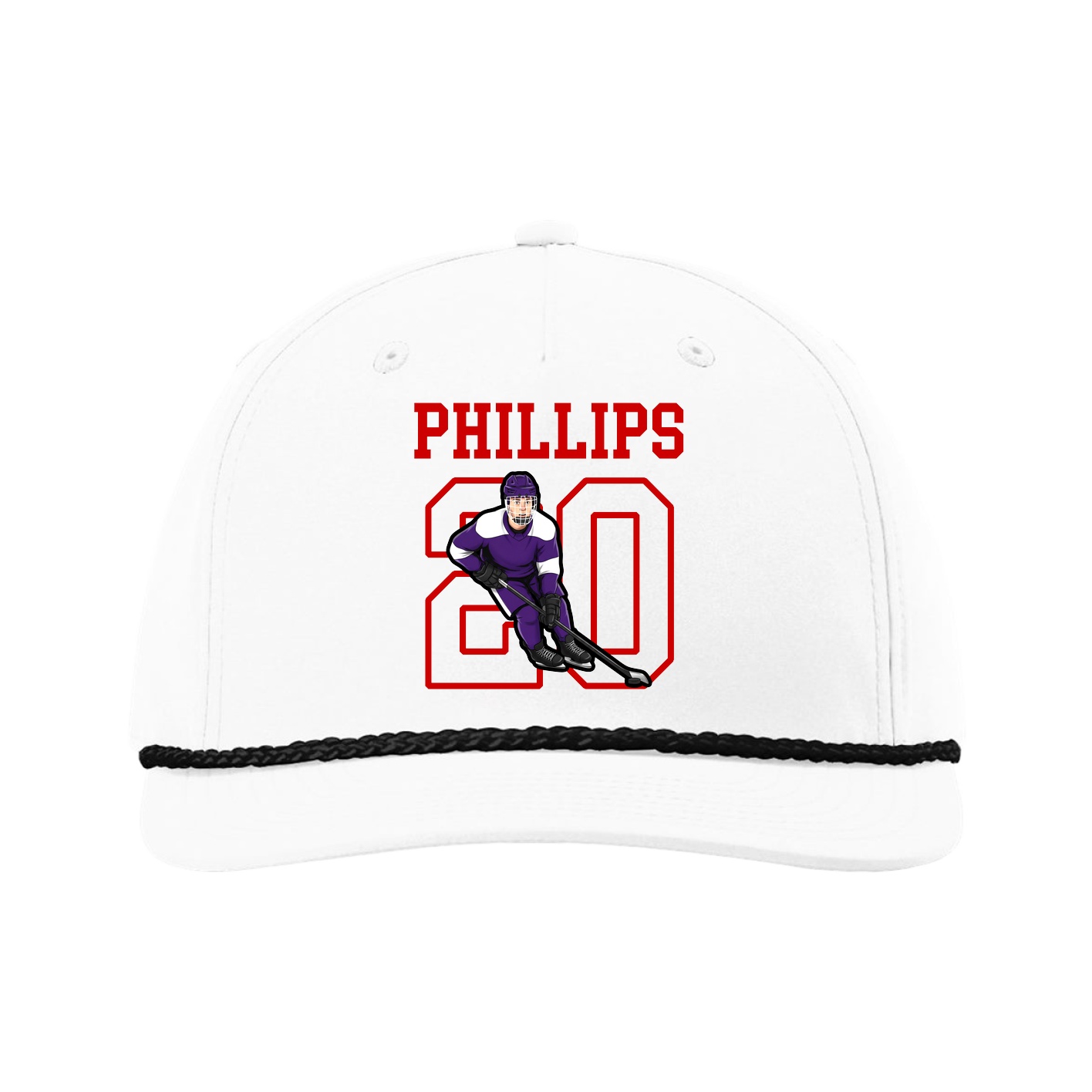 Five-Panel Classic Rope Cap — Shirsey in White